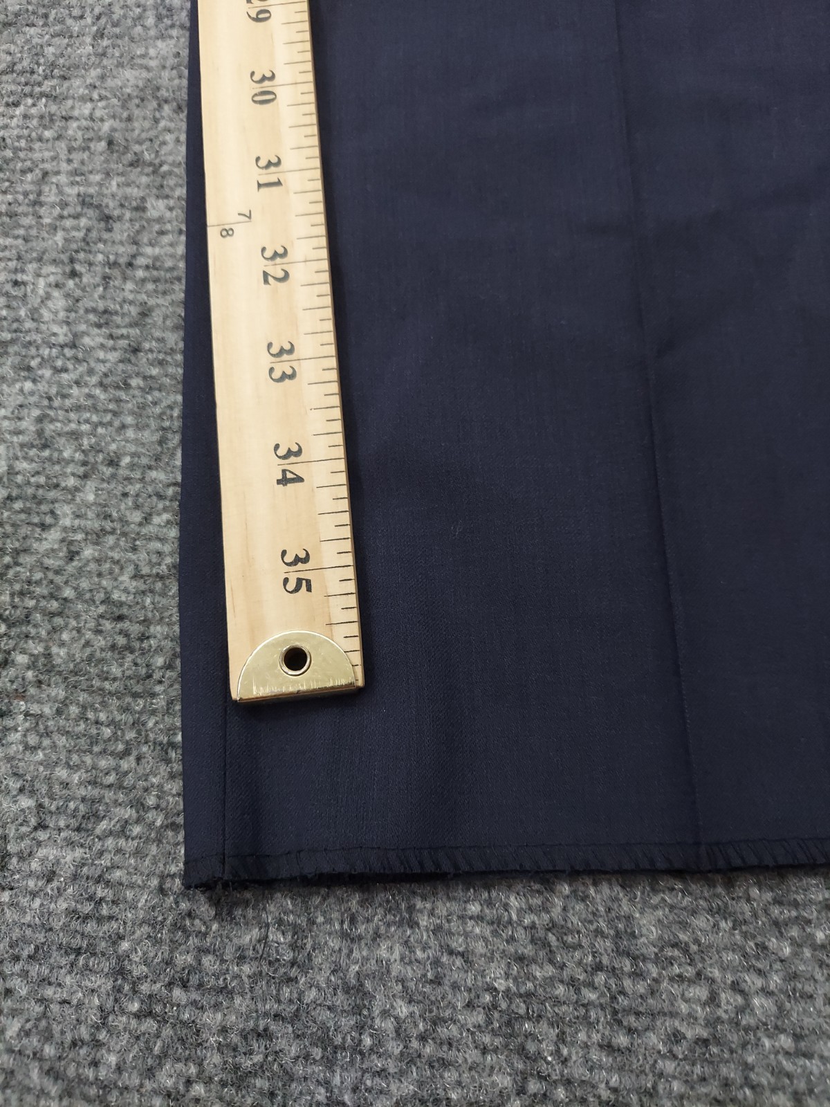 Ballin Pants Mens 35 Blue Super 120s Wool Dunhill Comfort Eze Unhemmed NWT