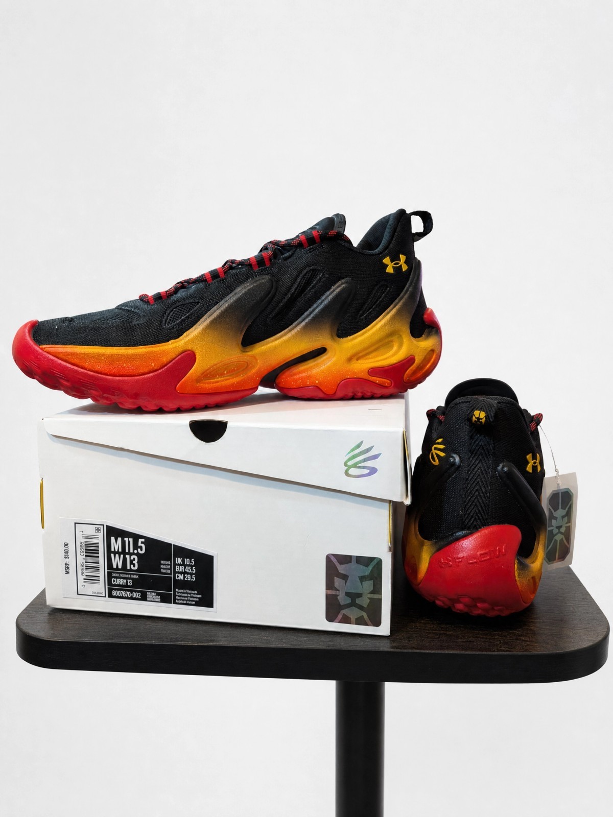 Under Armour Curry 13 Basketball Black/Red/Orange/Yellow 6007670-002