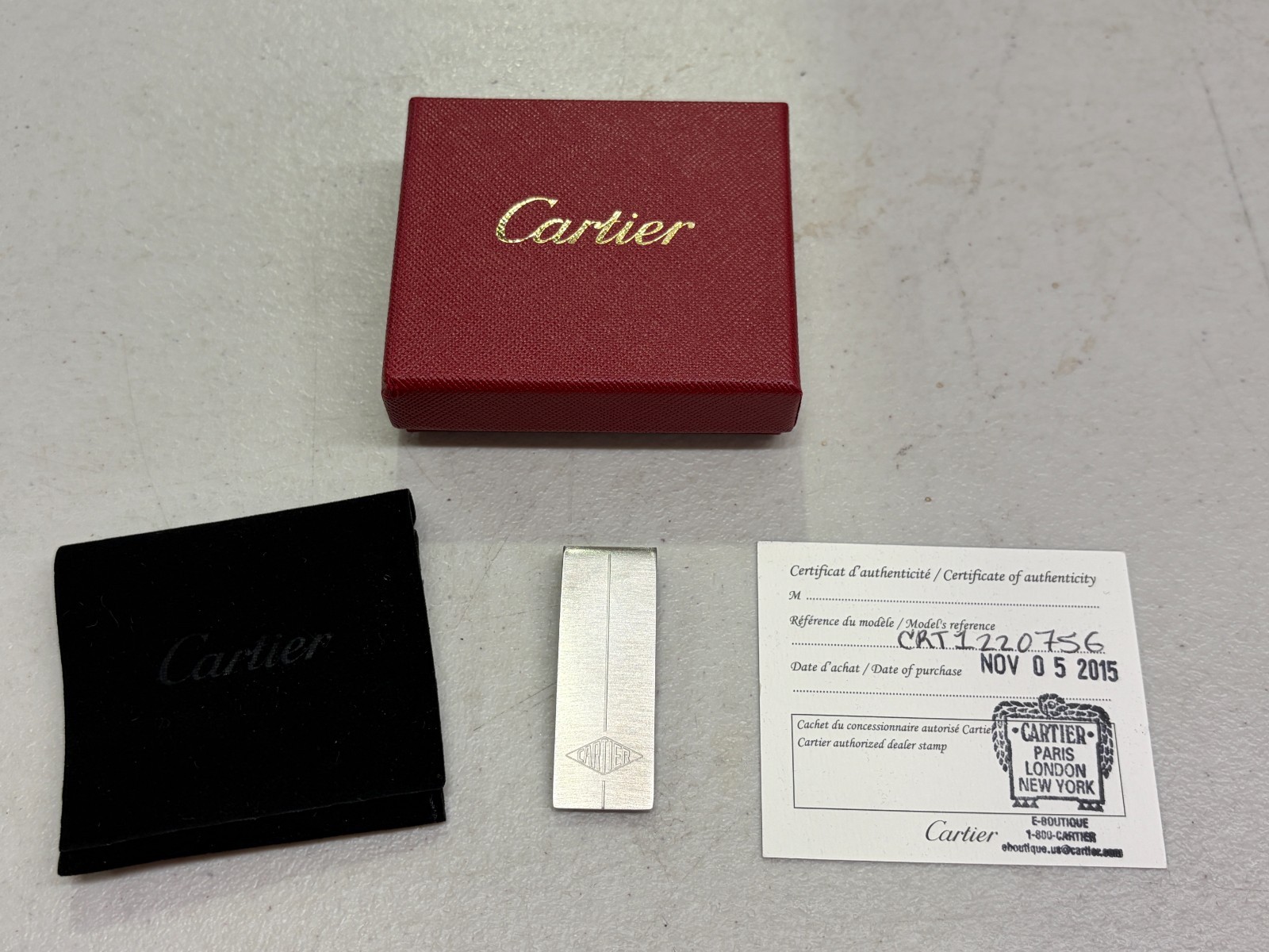 Cartier Stainless Steel Money Clip
