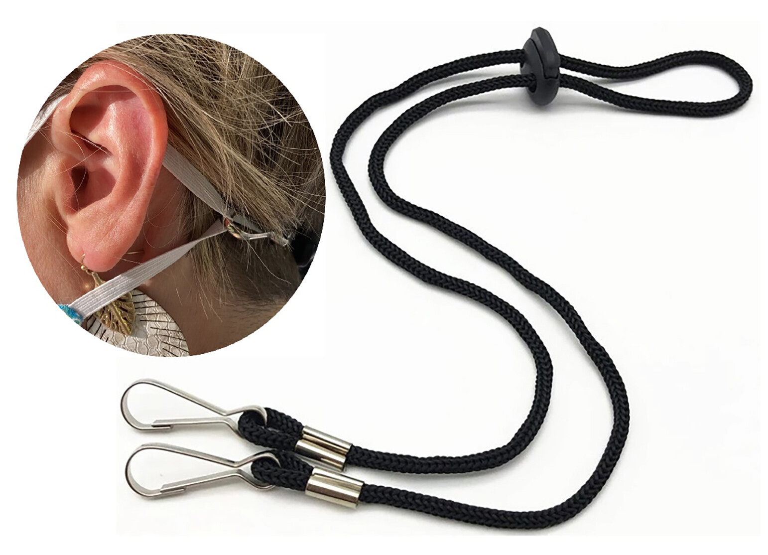 New Adjustable Face Mask Lanyard Holder Comfortable Strong Clasp Strap Design