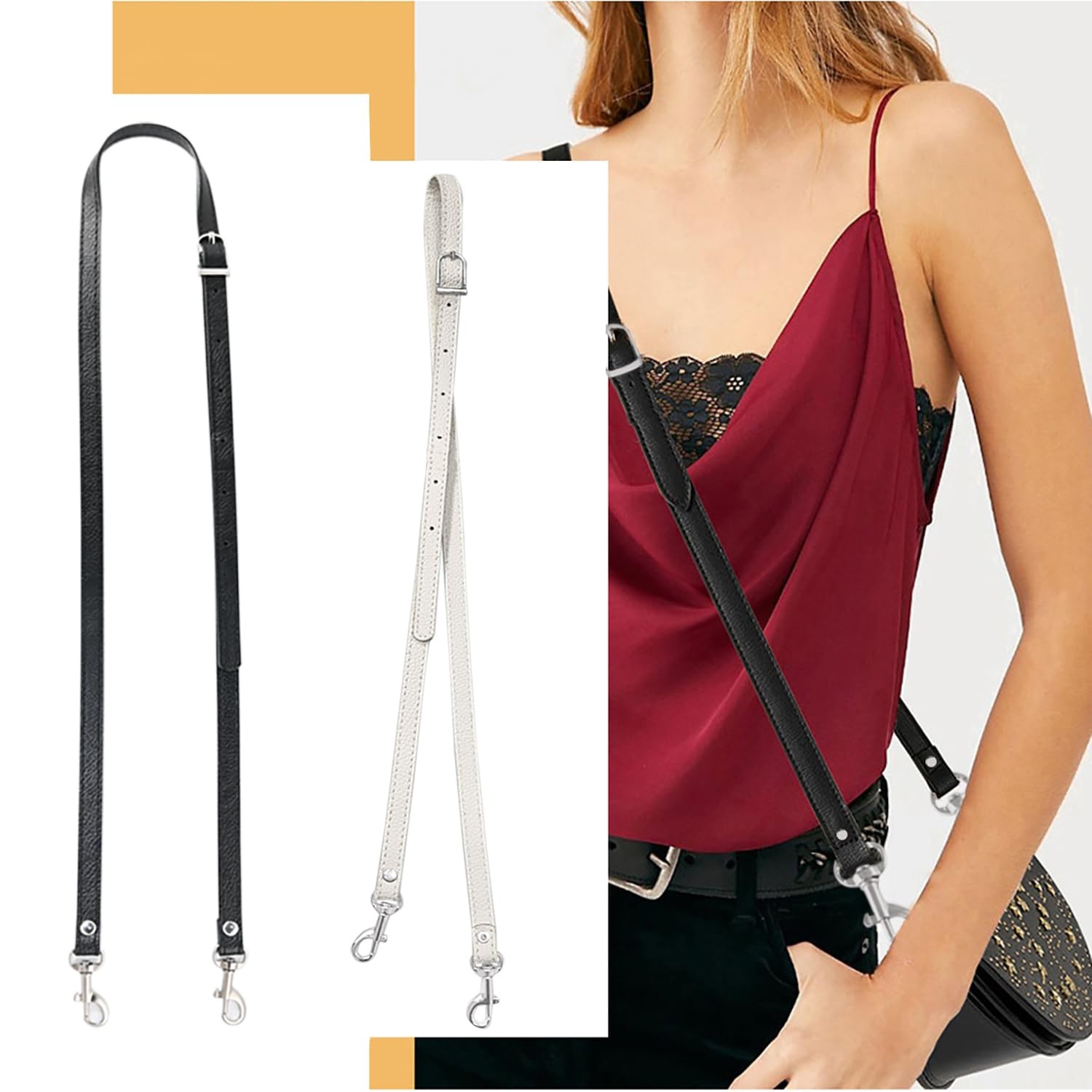 Leather Straps Replacement for HandbagsPurse Strap Purse Straps Crossbody R