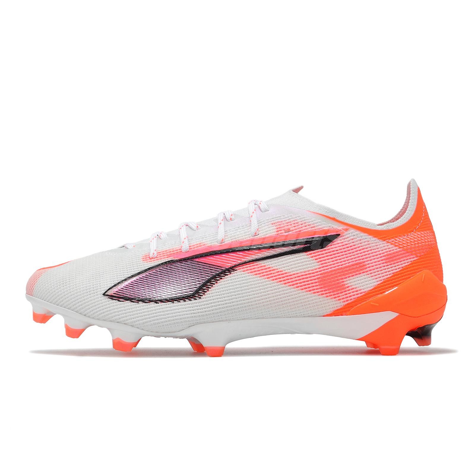 Puma Ultra 5 Ultimate FG White Black Red Men Firm Ground Soccer Shoes 108159-01
