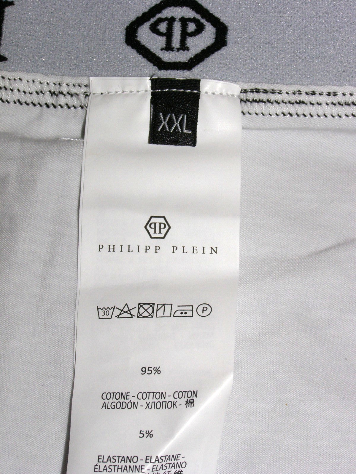 PHILIPP PLEIN Exclusive Luxury Underwear, 2 Pack Skull, White, XXL – NEW