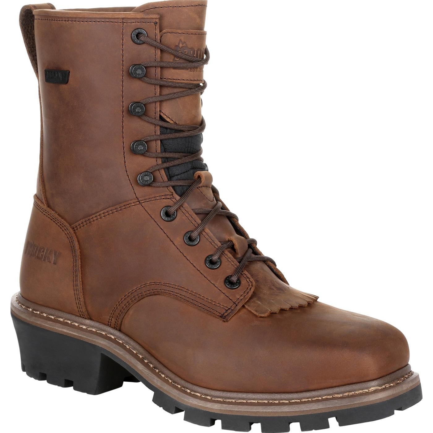 Rocky Square Toe Logger Waterproof Work Boot RKK0276 – Durable Men’s Boots