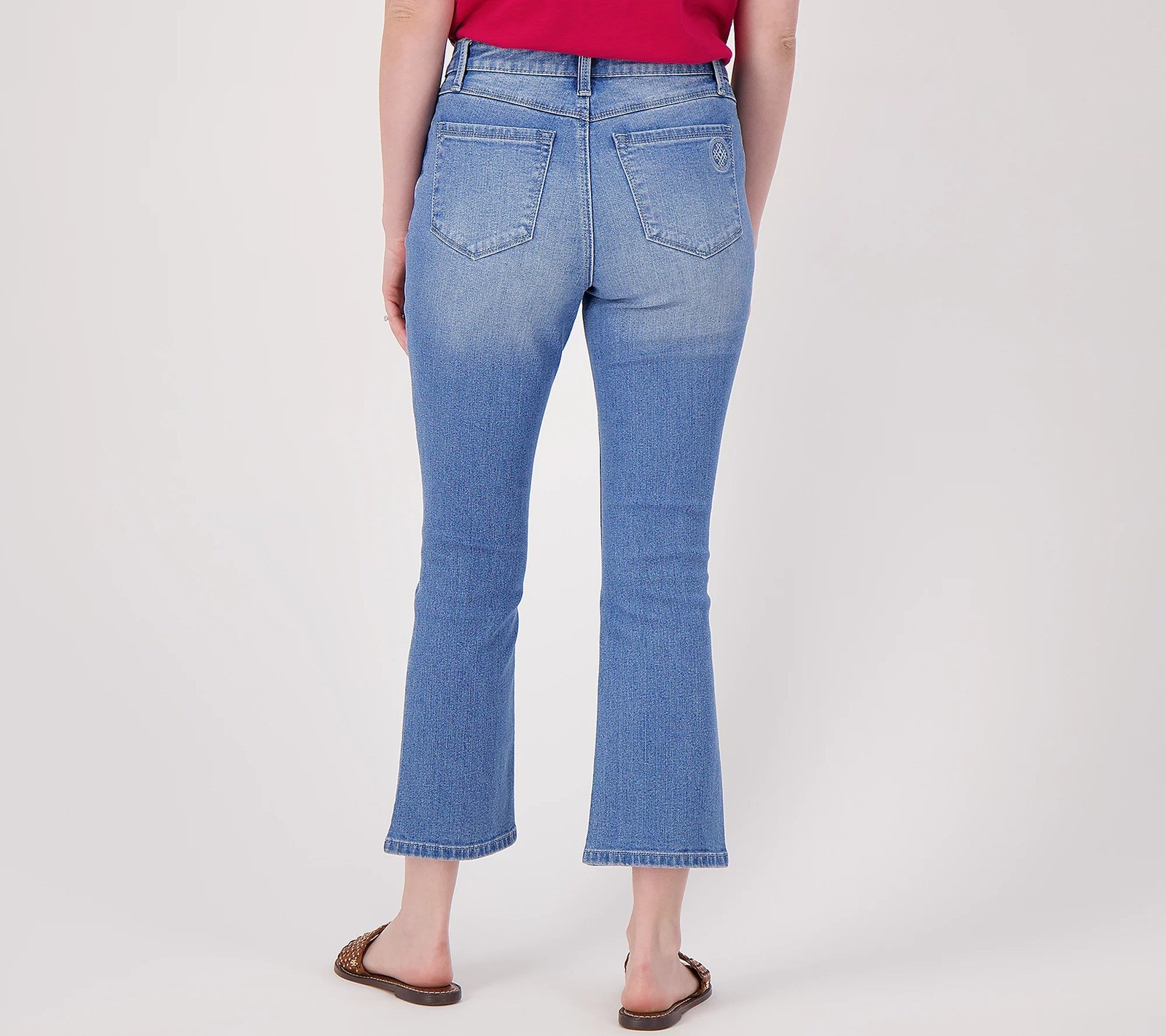 Laurie Felt Size 0 Reg Forever Denim 5 Pocket Crop Baby Bell LIGHT WASH A601123