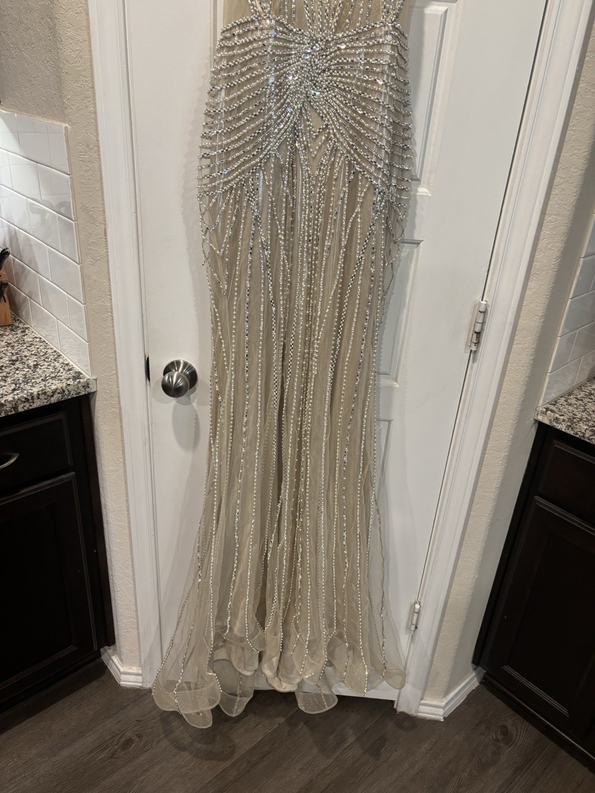 Ladivine By Cinderella Divine Corset Beaded Formal Dress