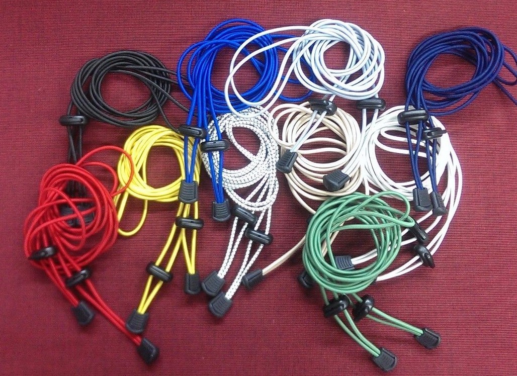 Elastic No-Tie Shoelace Strings Locking Laces Shoe Fastening w/ Toggles & Ends