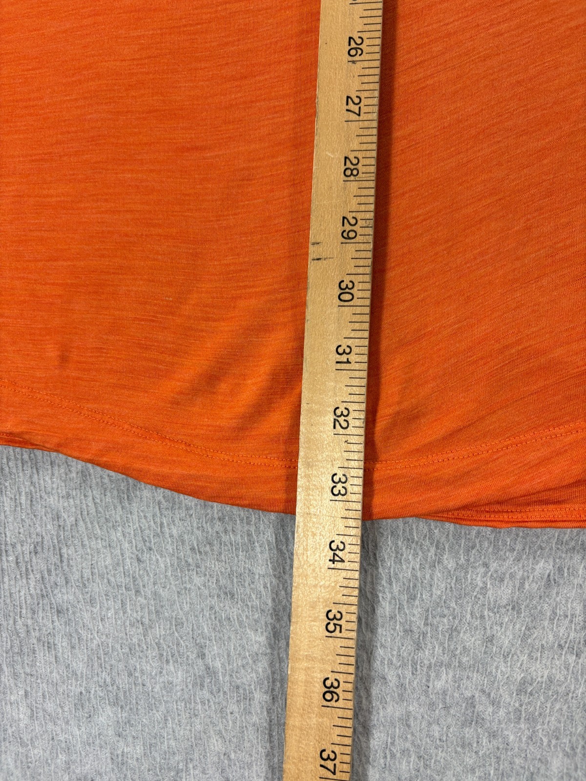 Paskho Merino Wool Long Sleeve Crew Base Shirt (Men’s 2XL) Orange