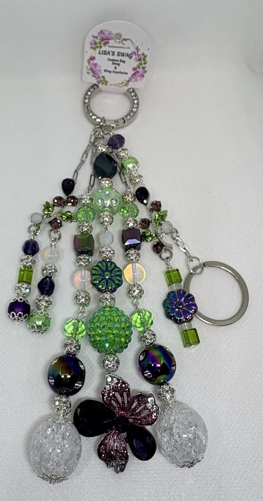 Handmade✨Handbag Jewelry✨Purse Bling✨Bag Swag✨Bag Charm✨Keychain✨2 Piece Set✨NWT