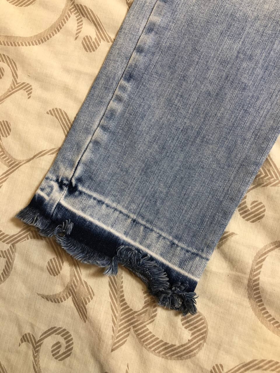 Philipp Plein Jeans 27 Straight Cut Distressed Ripped