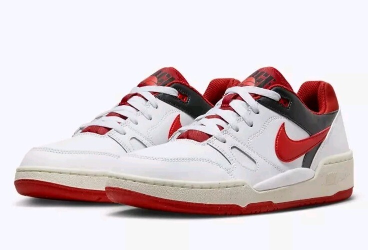 NEW Men’s (CHOOSE SZ) NIKE Full Force Low – RED -WHITE FB1362-102 Basketball 🏀