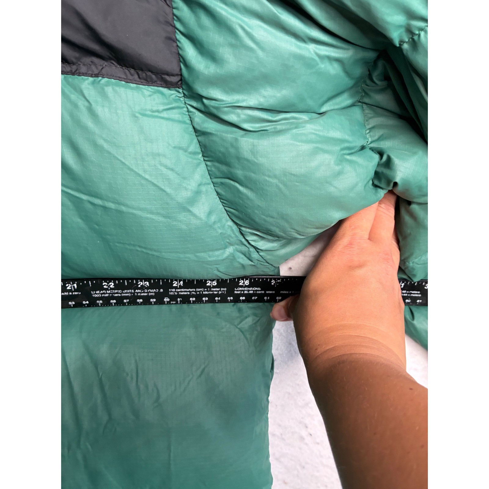 The North Face Nuptse 700 Down Puffer Jacket Green Black NF002YO Mens Xxl