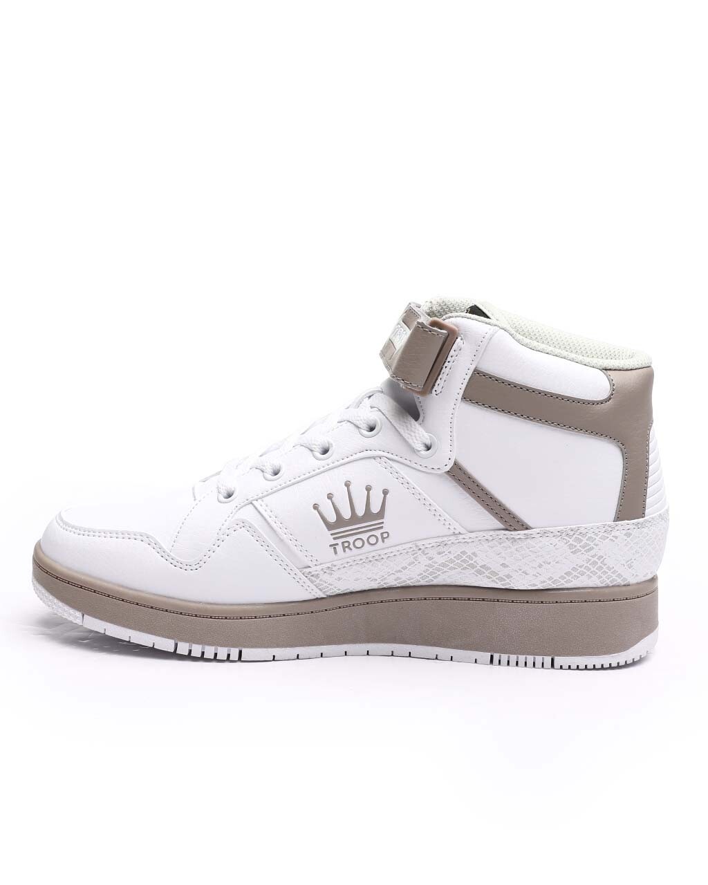 NEW TROOP DESTROYER 20 MID STRAP LIMITED EDITION OLD SCHOOL WHITE TAN SNEAKERS