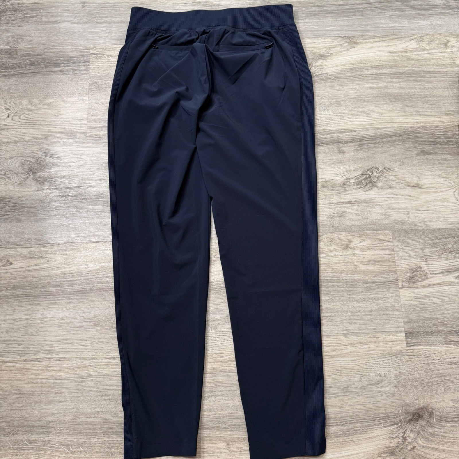 Athleta Navy Blue Jogger Pants Athletic Leisure Zip Pockets Size 2