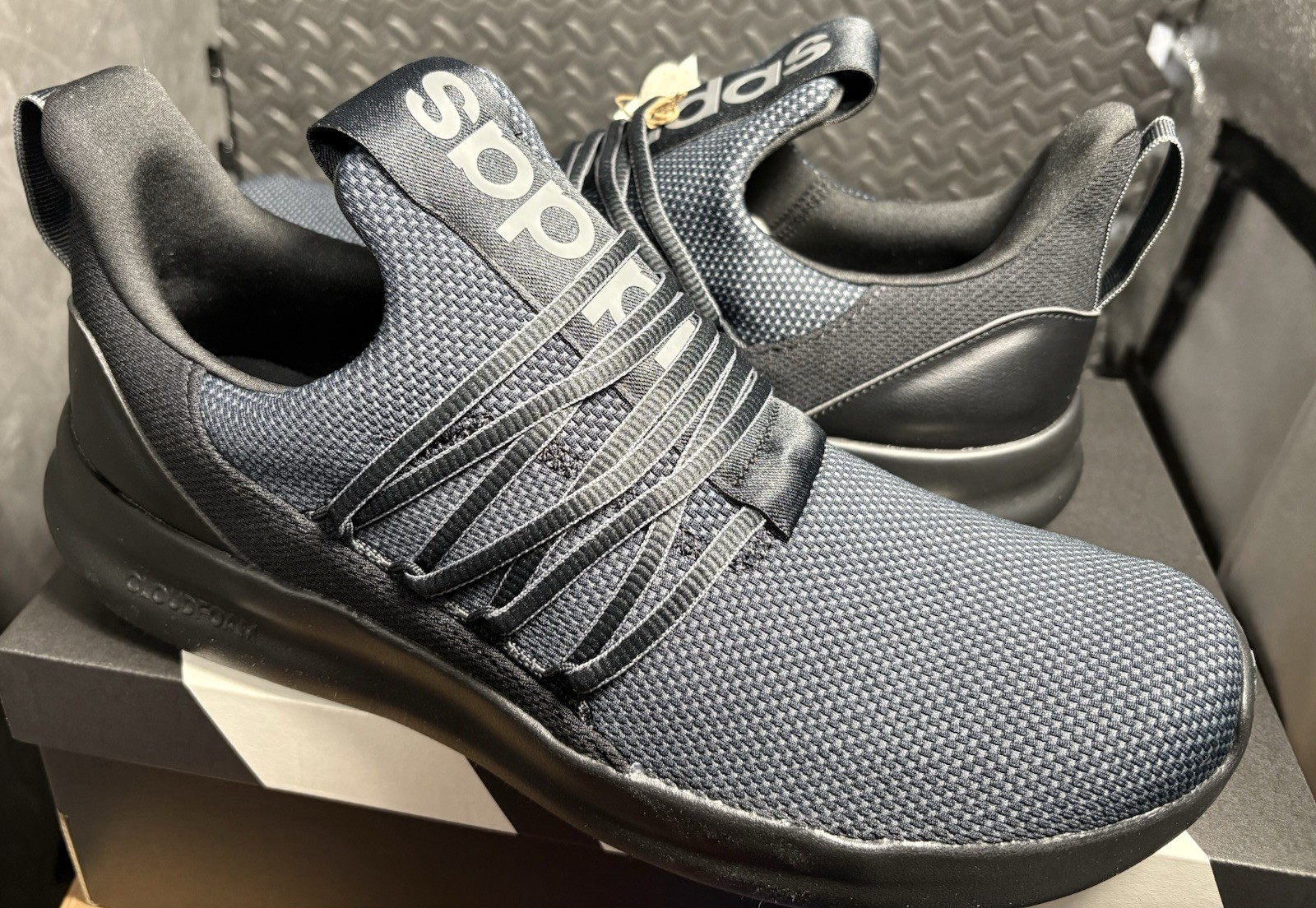 Adidas Lite Racer Adapt 7.0 Blk/Grey MENs Size 11.5 NEW Box/tag FREESHIP IE6327