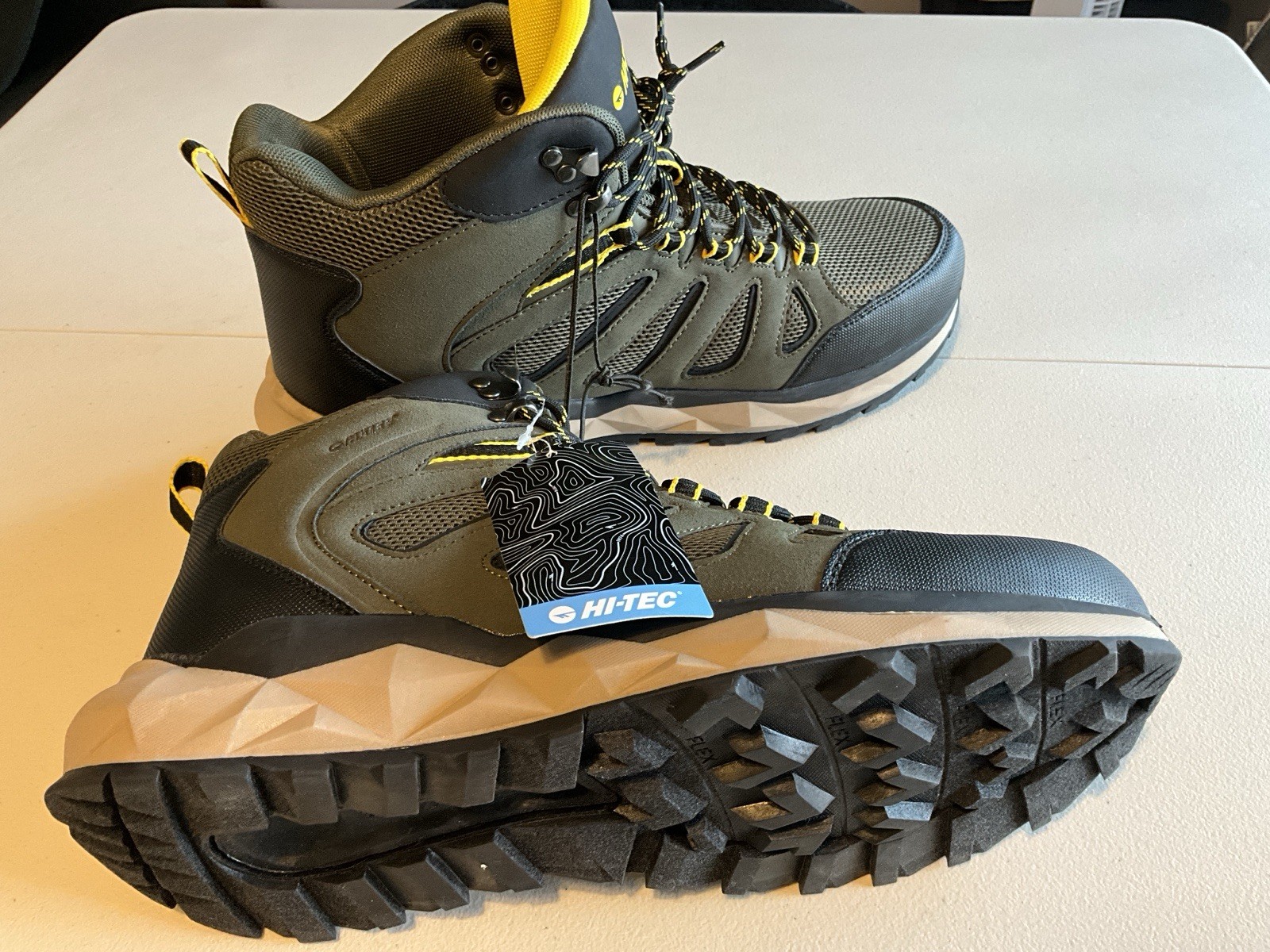 HI-TECH Valley Geo Mid Hiking Boots CH80293M-GBY Men’s Size 13M