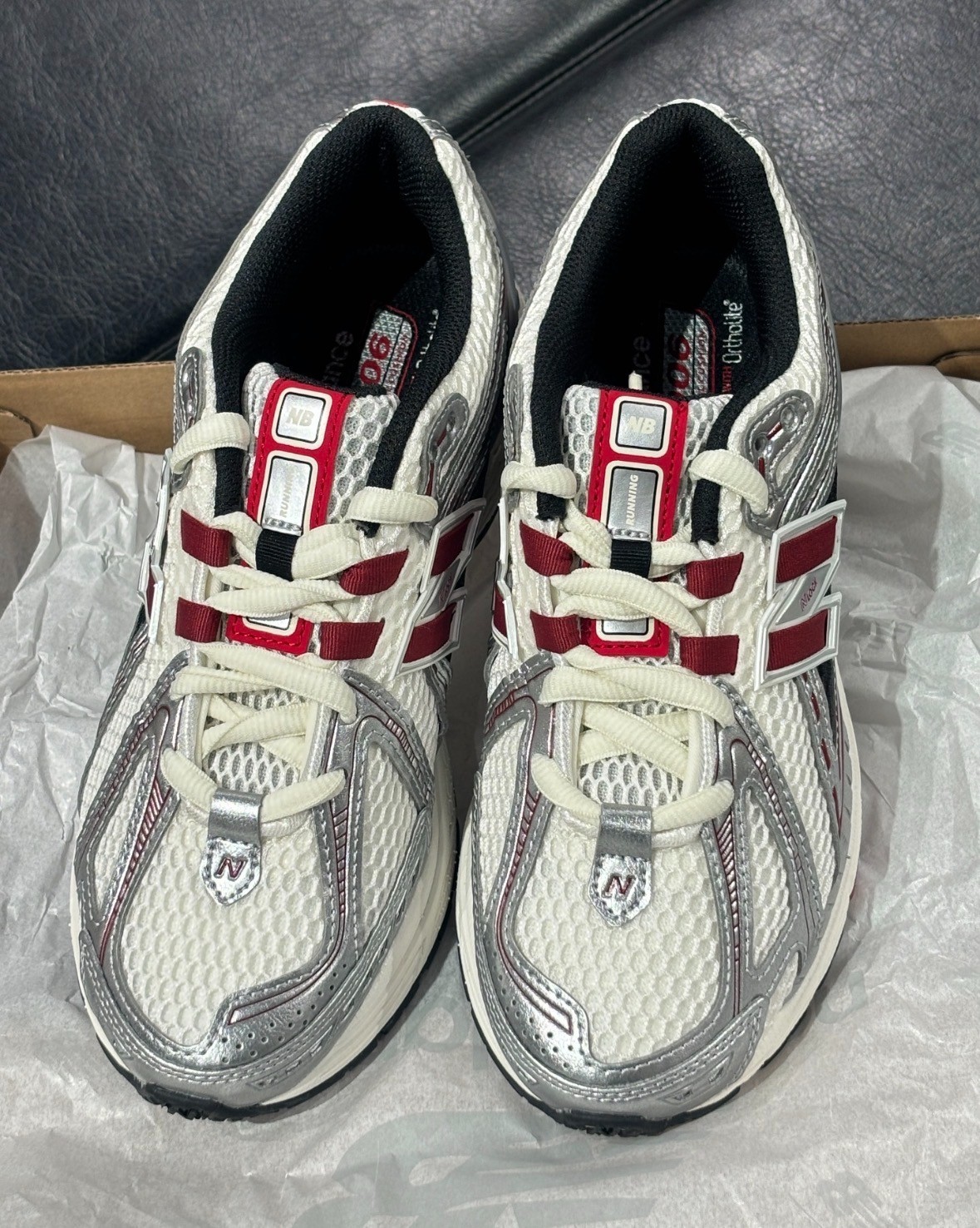 New Balance 1906R M1906REA Silver red Running Lifestyle Shoes Men New With Box