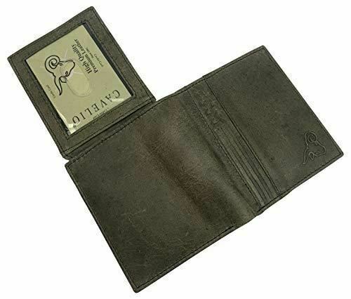 Men’s RFID Blocking Genuine Leather Unique L Shape Bifold Wallet USA Series Wall