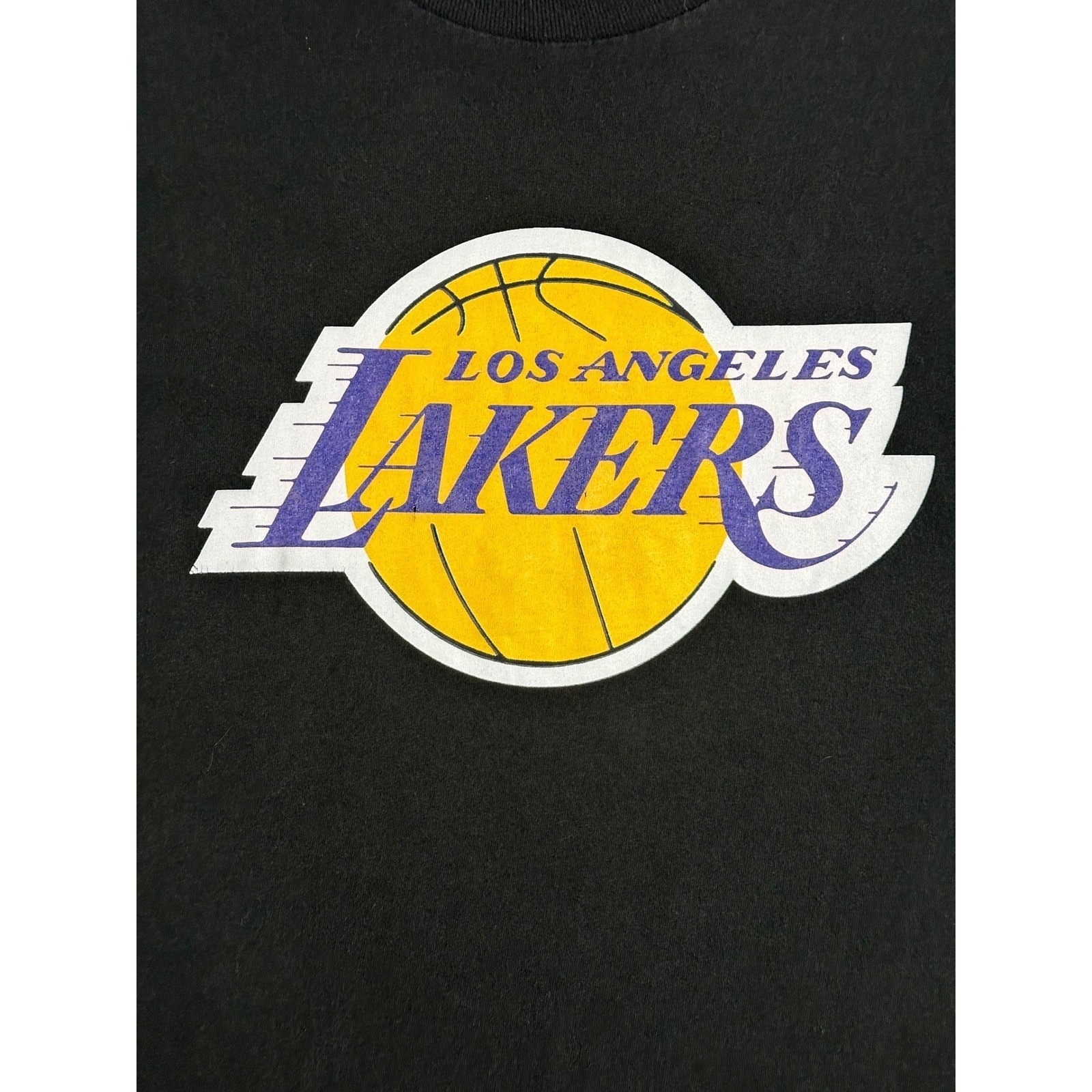 NBA Los Angeles Lakers Black Graphic T Shirt Men’s XL Basketball