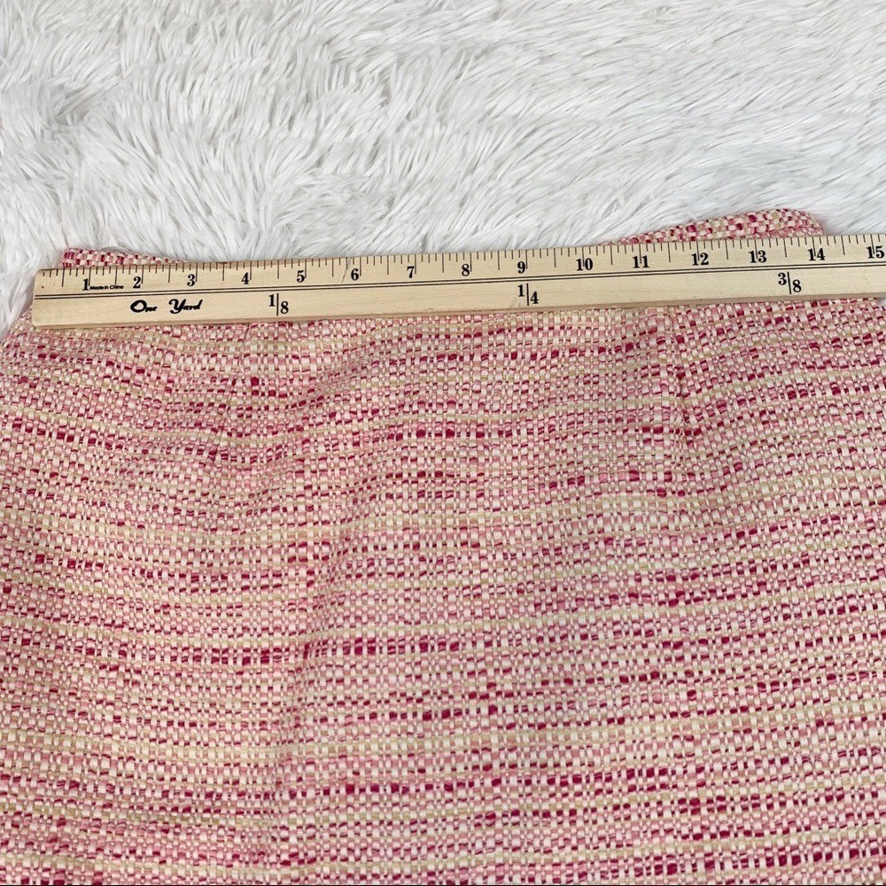 Lafayette 148 New tweed wool blend pencil Skirt knee length slit high waist