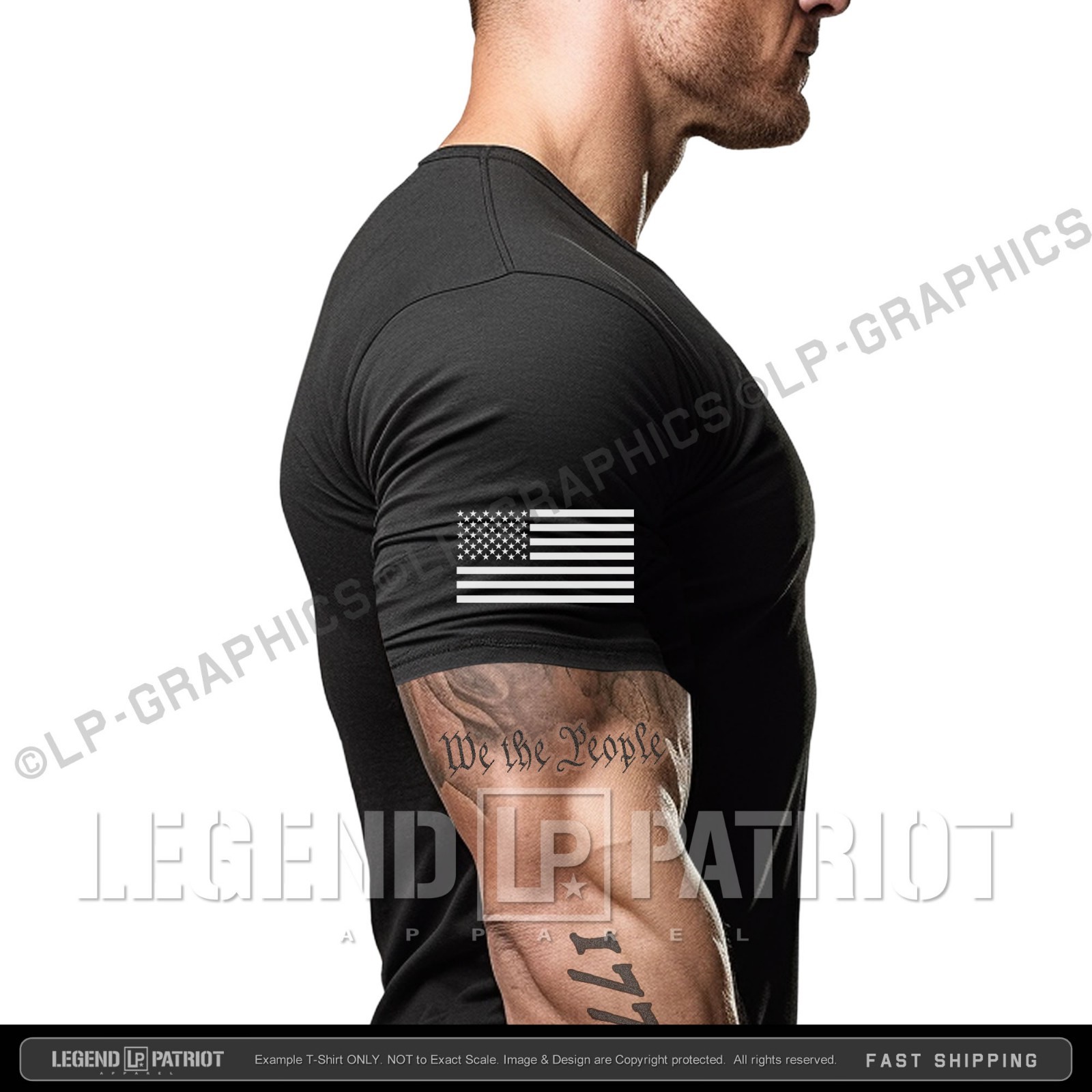 TRUMP 2028 – T-Shirt USA Flag Sleeve america patriot maga 250 S-2XL 4 COLORS