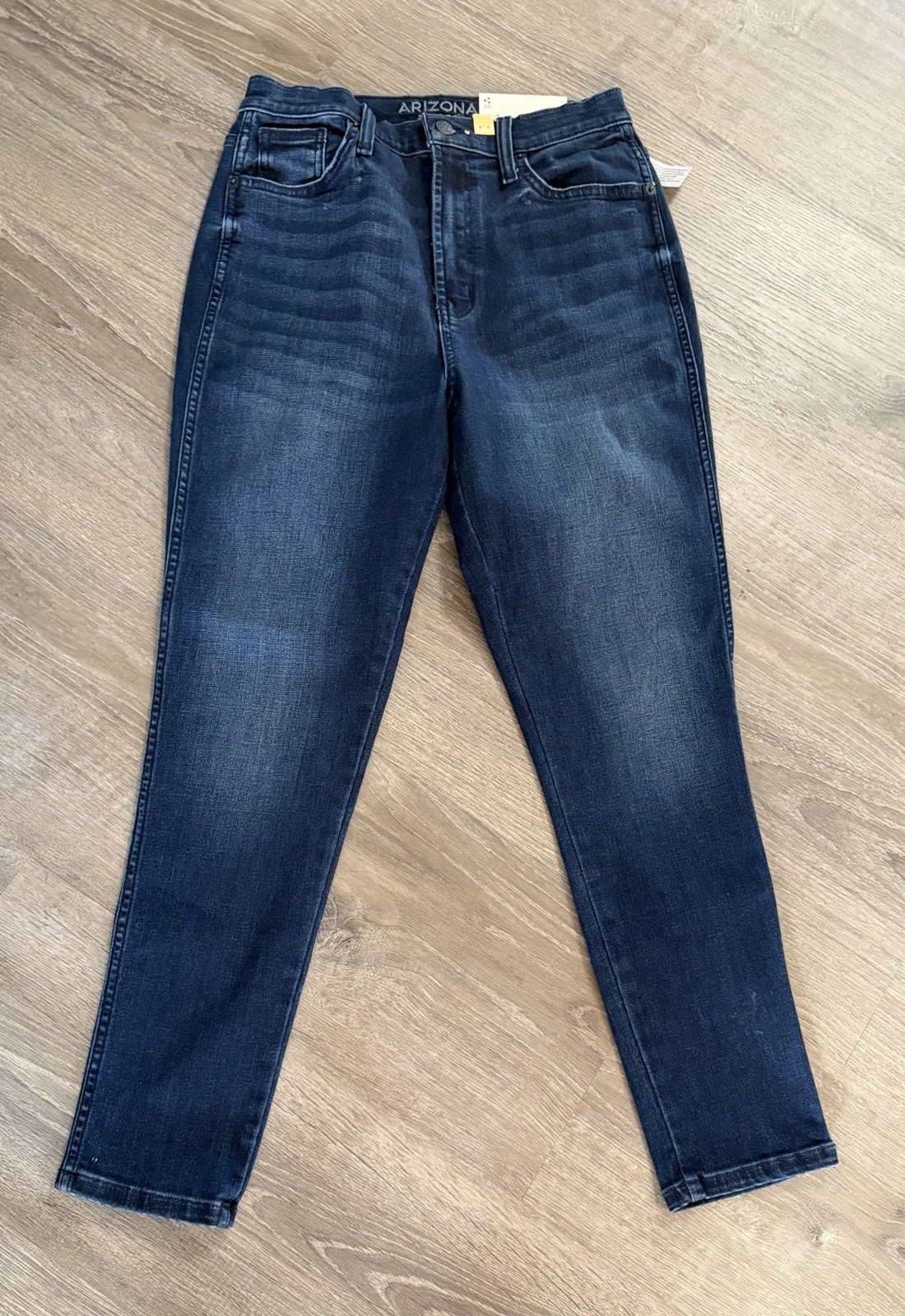 Arizona Jean Co Women’s Skinny Ankle Jeans High Rise Slim Fit Dark Wash Blue 11