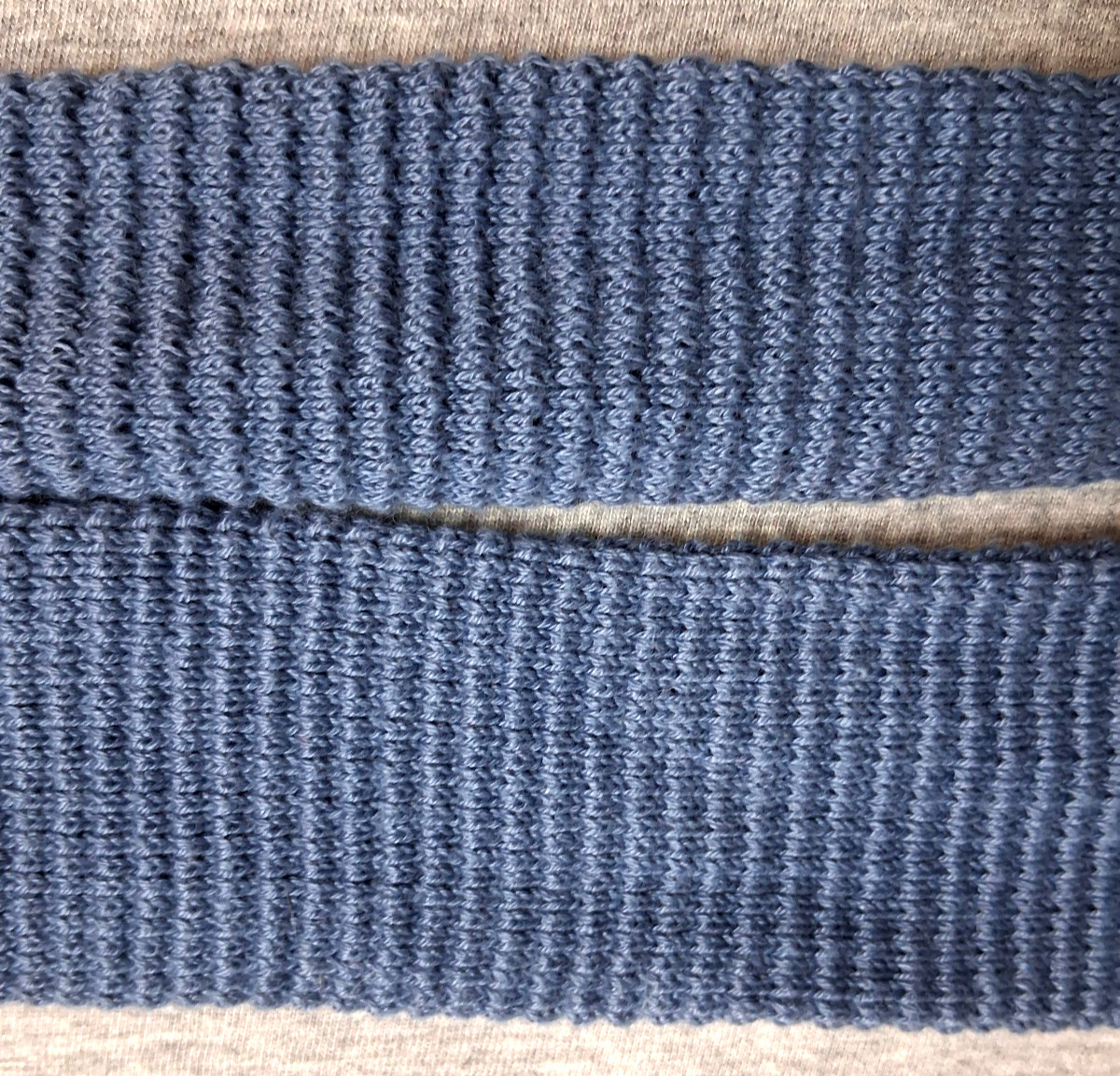 615 Collection Blue Men’s Neck Tie~Skinny Square~100% Lisle Cotton~Made USA~42″L