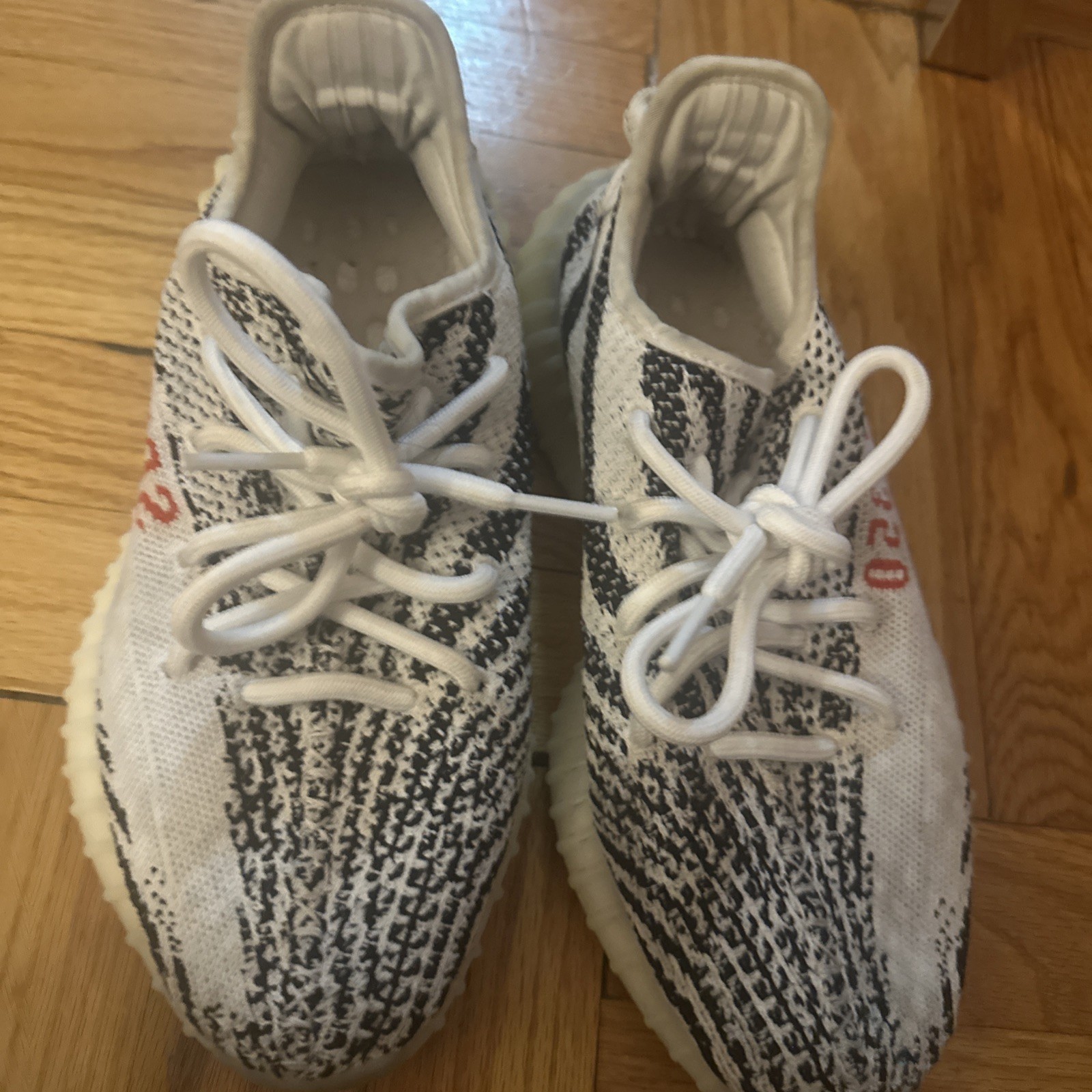 adidas Yeezy Boost 350 V2 Zebra Black White Size 7