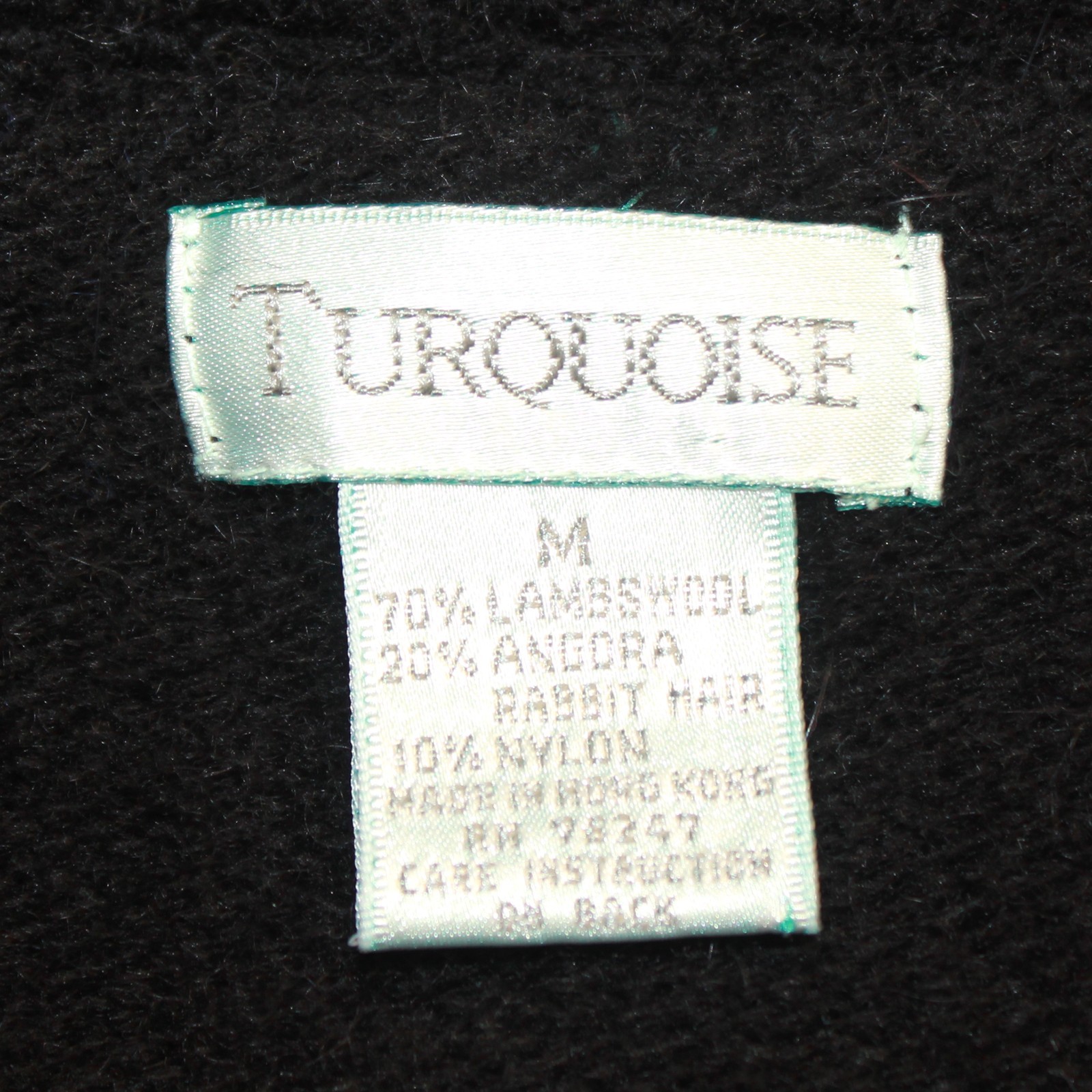 Turquoise Vtg Wool Blend Chunky Textured Knit Sweater Cardigan Button Cozy M