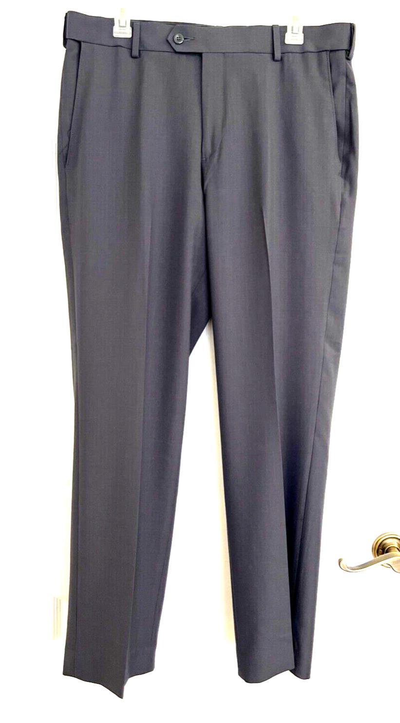 EUC Stafford Polyester/Worsted Wool Men’s Dress Pants 34×29 Gray