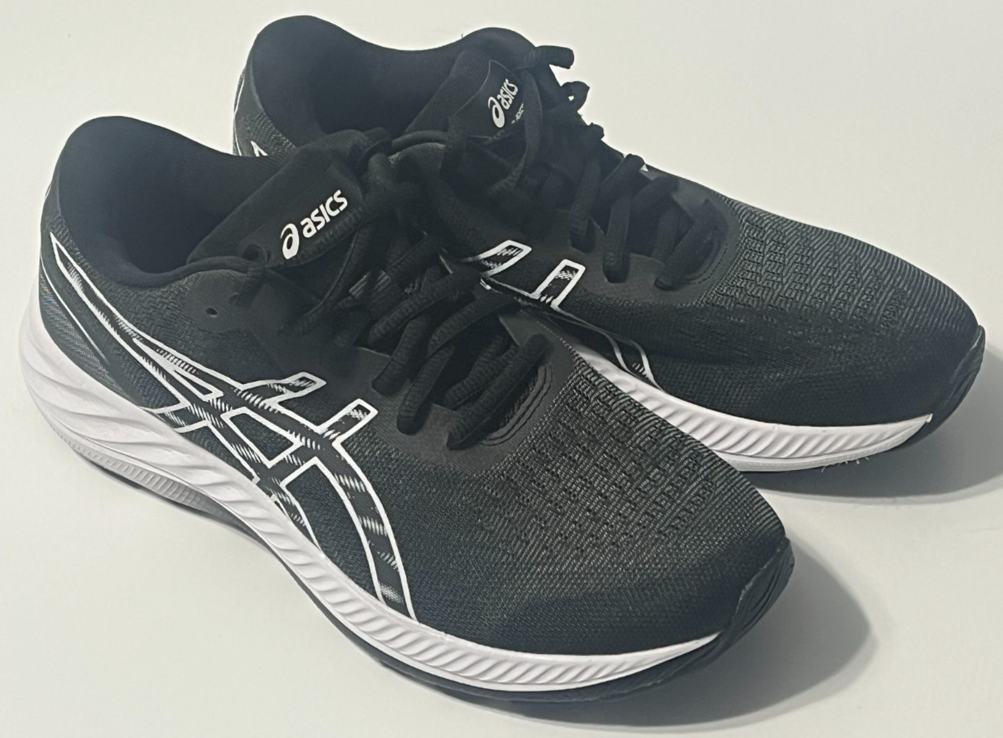 Women’s Asics Gel Excite 9 Ortholite Running Shoes Sneakers Black White Size 9