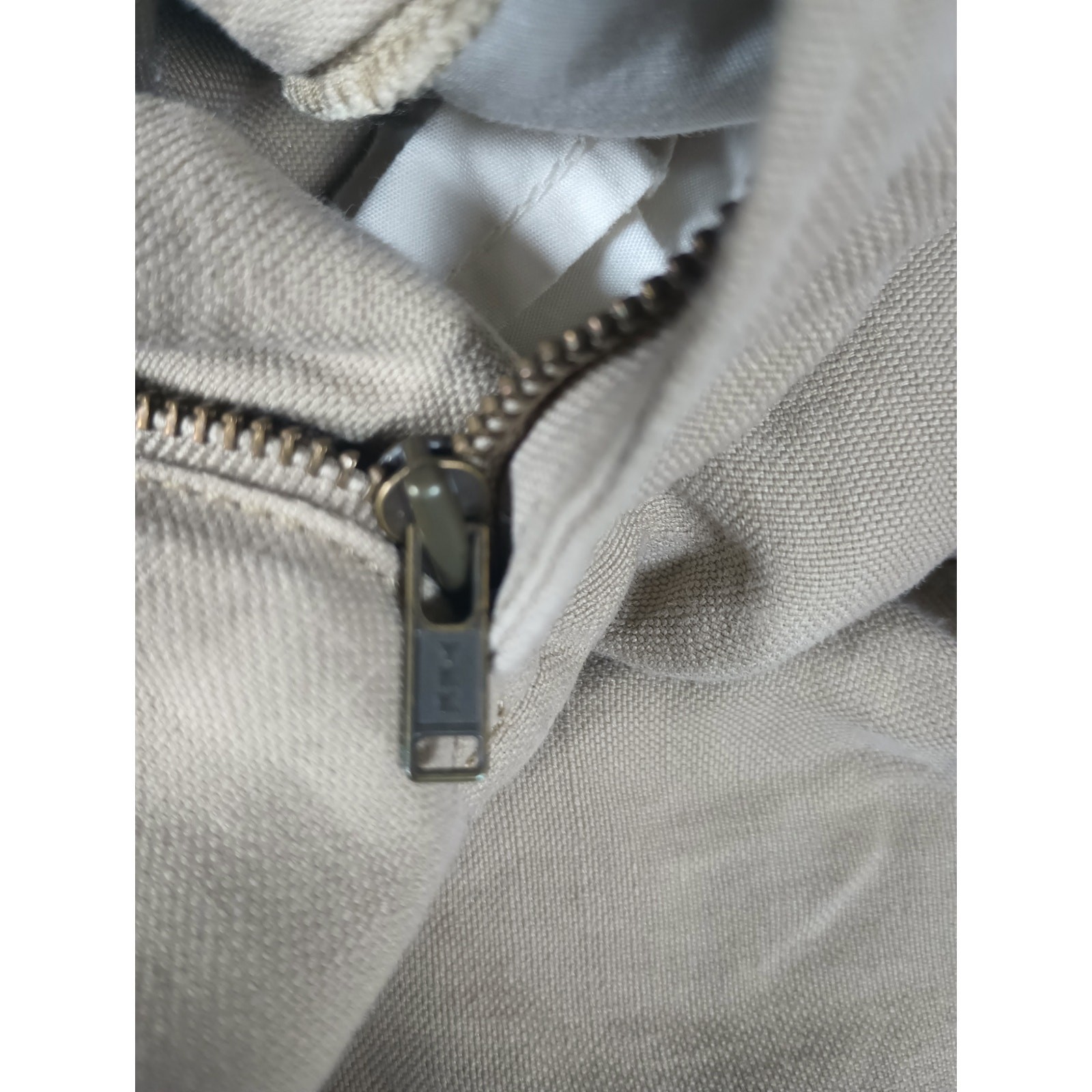 Tommy Bahama Men’s Linen Silk Blend Pants Khaki Flat Front 34×32 (Tagged 32×34)
