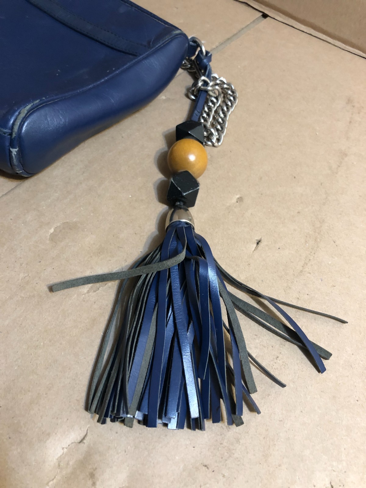 Rebecca Minkoff MAC Clutch Multipurple Rare With Tassle Charm Dust Bag