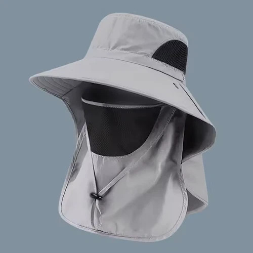 Wide Brim Sun Hat UV Protection Bucket Cap For Hiking Camping Fishing Safari Men