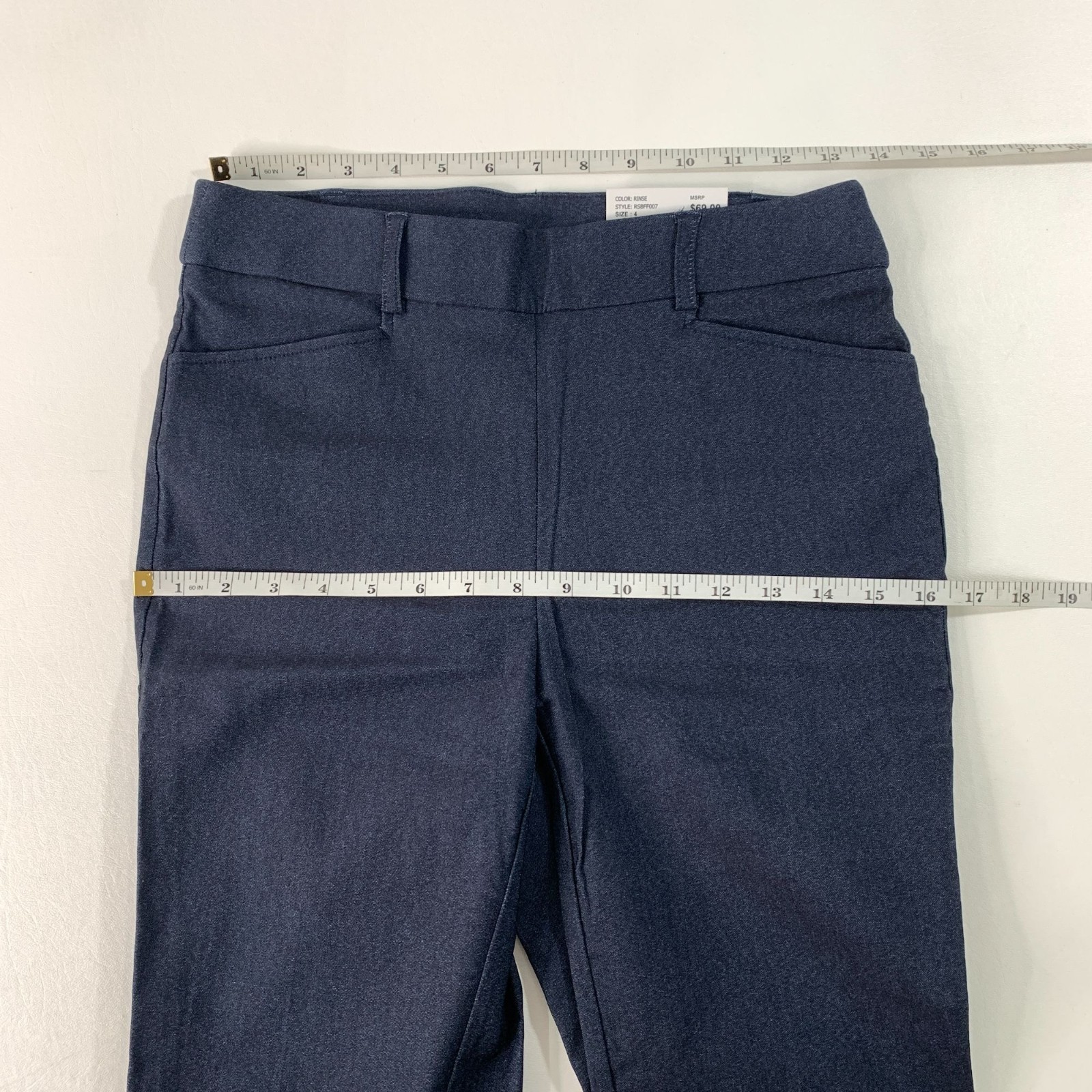 Rafaella Women’s Pants 4 Pull-On Stretch Pant Indigo Rinse Blue Size 4