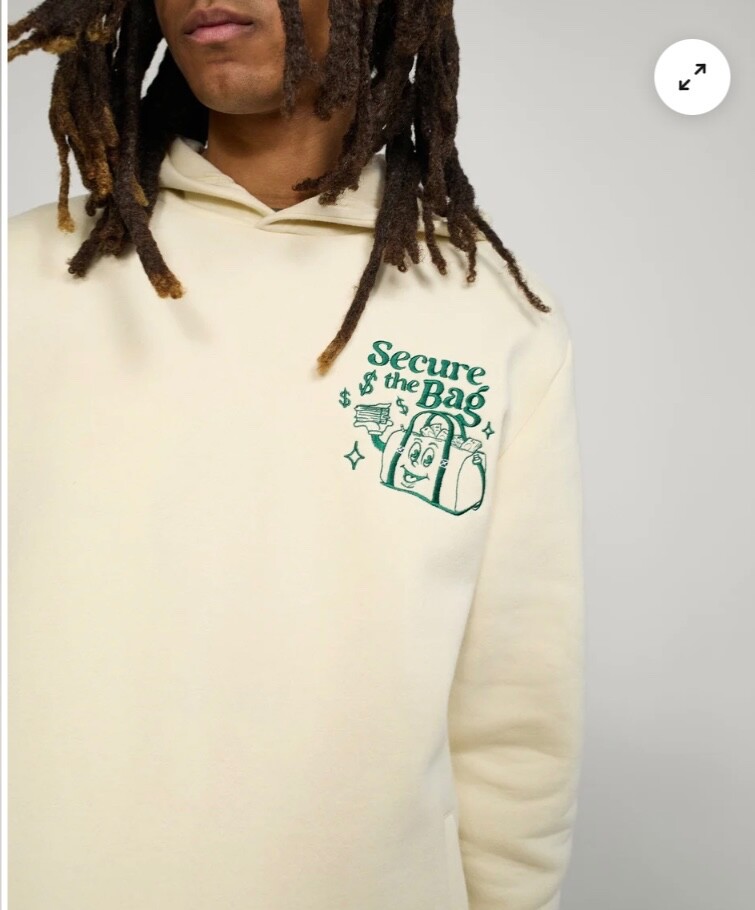 Limited Edition SECURE THE BAG HEAVY WEIGHT EMBROIDERED HOODIE size XL