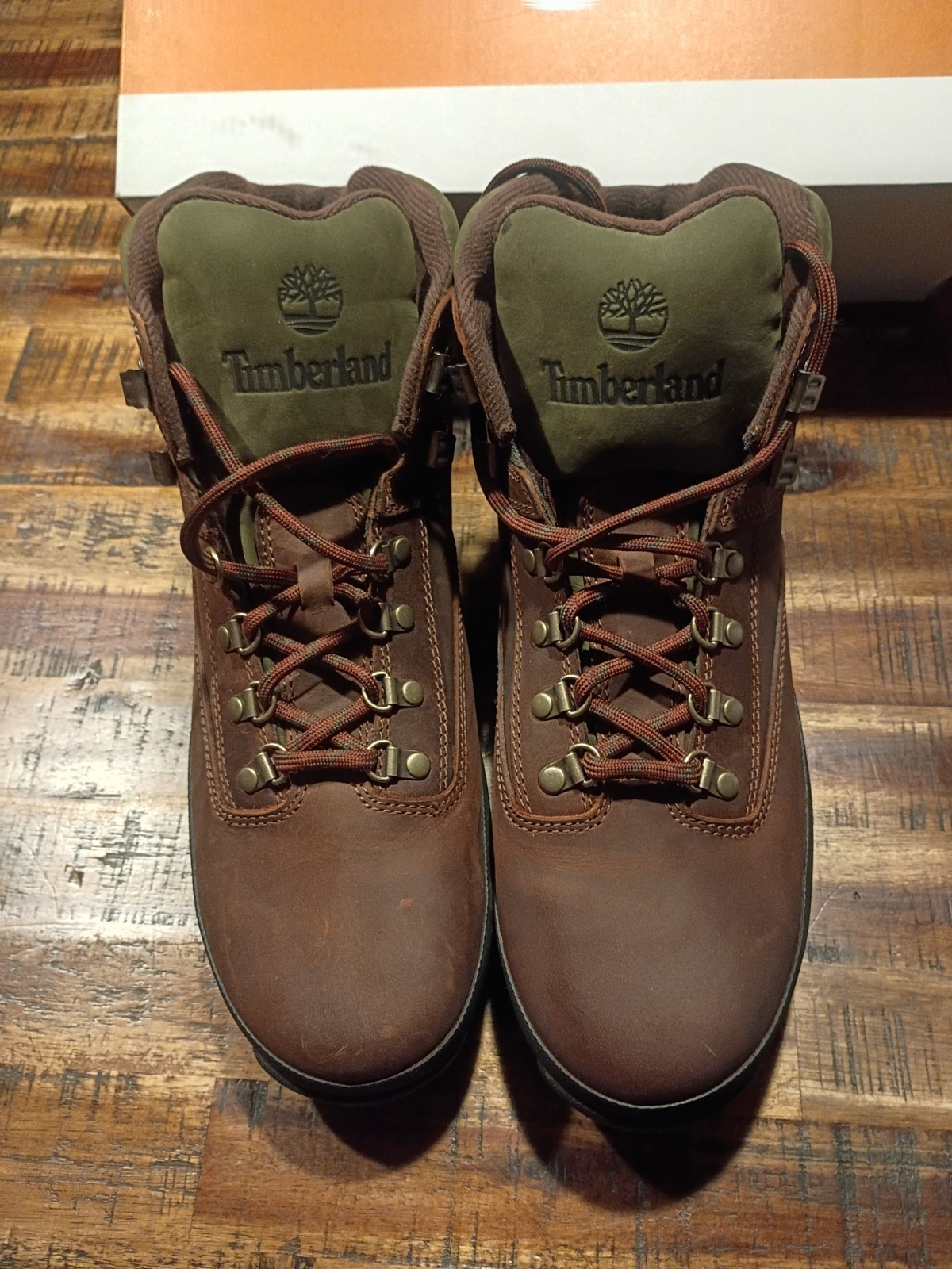 Mens Timberland Euro Hiker Mid Dk Brown Waterproof Prem Leath Hiking Boots Sz 13