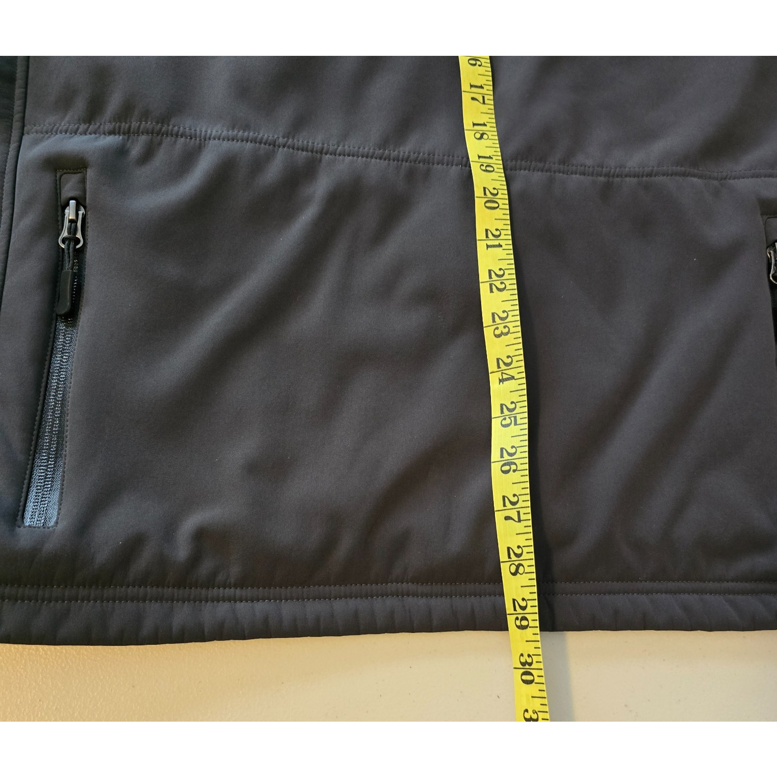 Tacvasen Soft Shell Military Jacket Men’s Large Black Full Zip Up Hooded Pockets