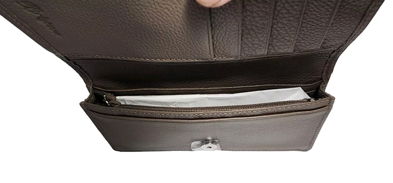 BRIGHTON OFF THE GRID ROCKMORE HORSE BIT EMBLEM PATCHWORK CROSSBODY WALLET NWD
