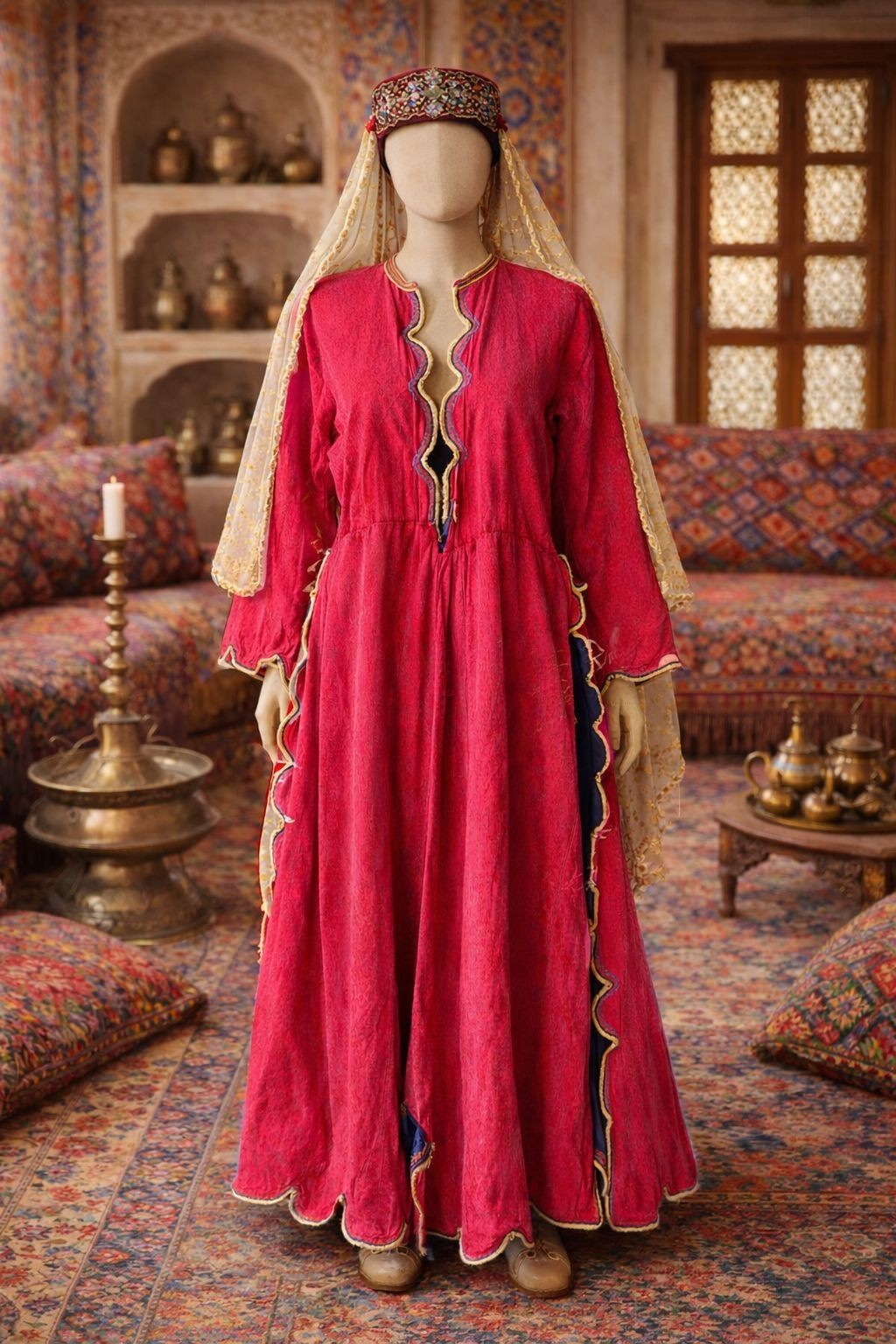 Anatolian Three-Skirted Ottoman Kaftan | Antique Historical Women’s Garment