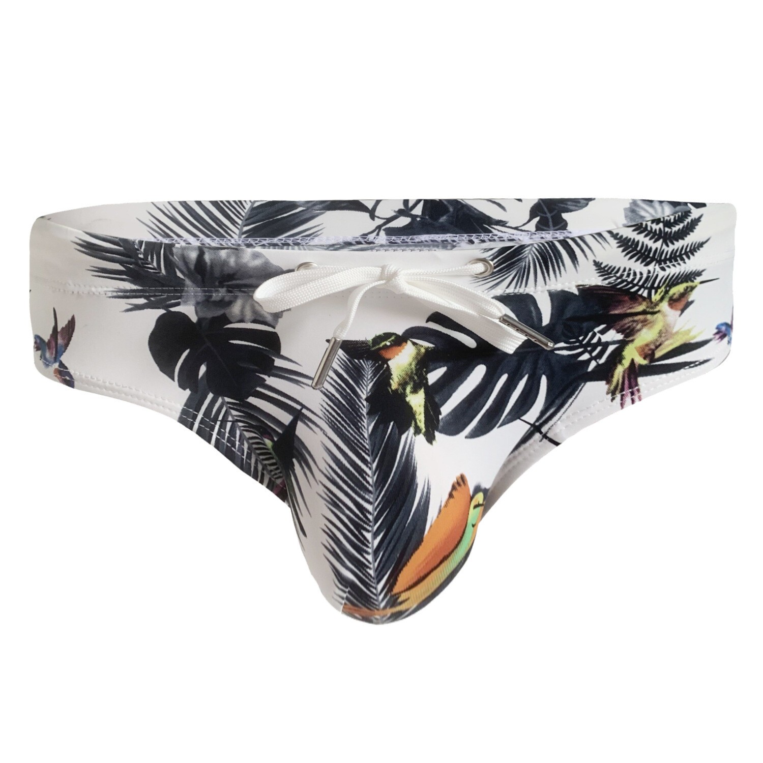 Mens Underwear Briefs Penis Padded Bikini Briefs Low Waist Bath Suit Trunks