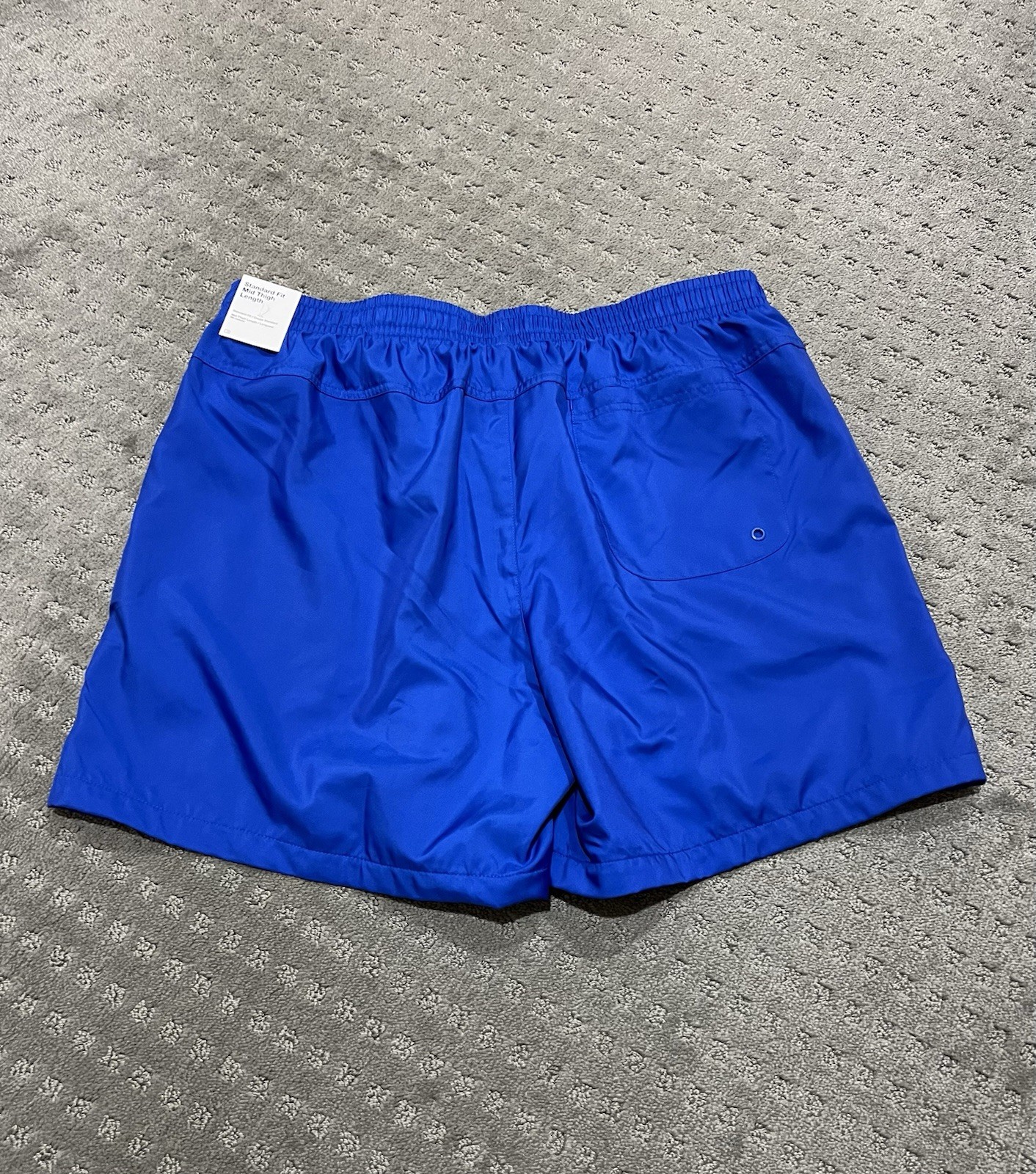 Nike Club Woven Standard Fit Mid Thigh Length Blue Shorts AR2382-480 Men Size XL