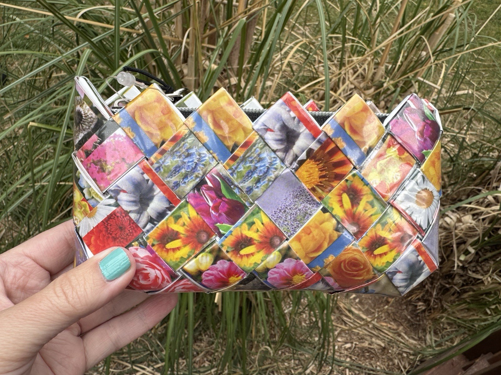 NAHUI OLLIN Arm Candy Hand Made Candy Wrapper Purse Clutch Bag Wristlet NWT