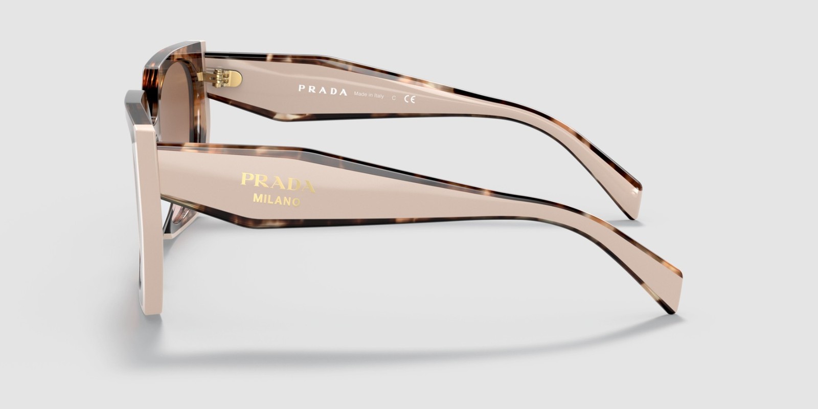 PRADA PR 15WS 01R0A6 Tortoise Caramel Powder Brown Grad 54 mm Women’s Sunglasses