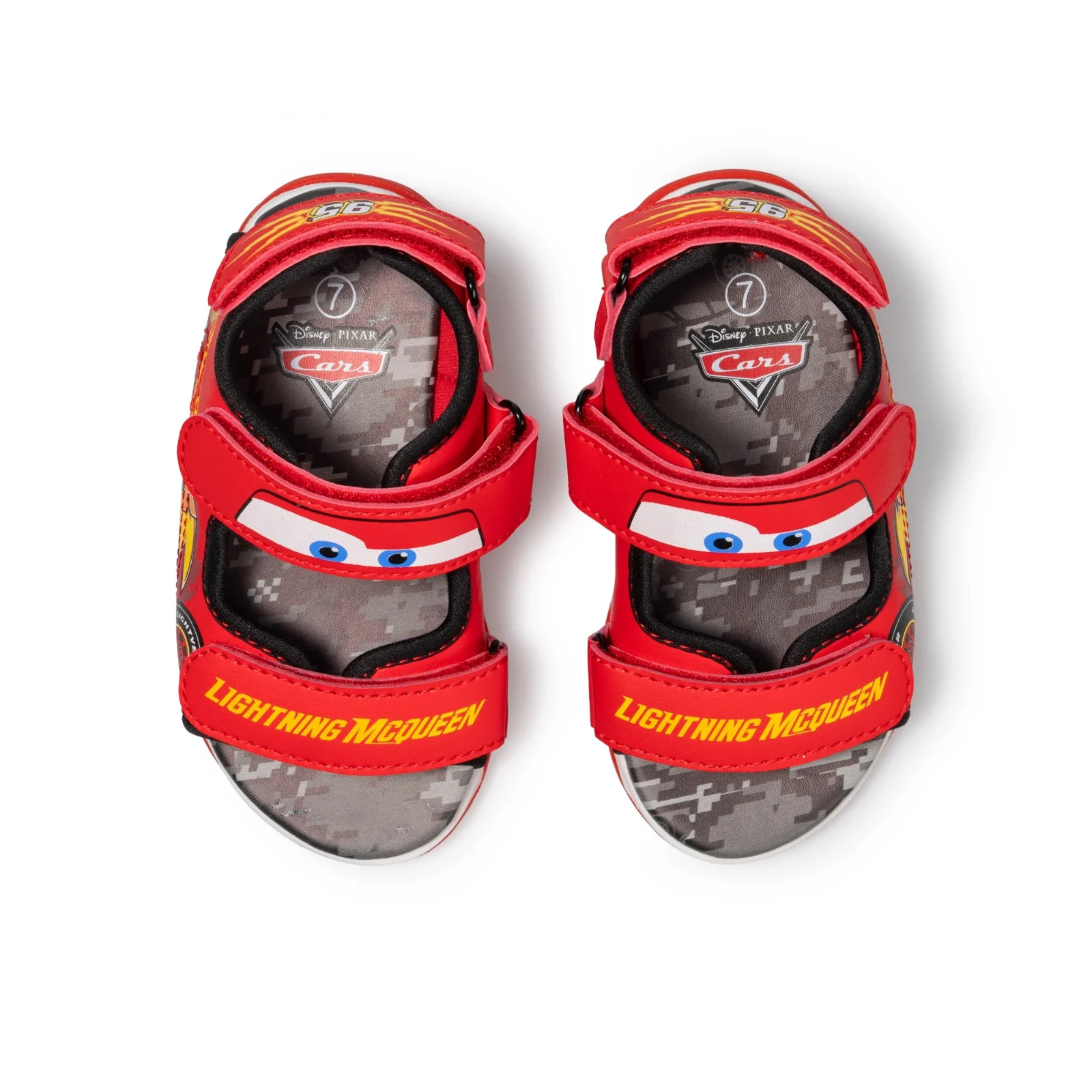 New Disney Cars Lightning McQueen Toddler/Little Boy Sandals 7 8 9 10 11 12