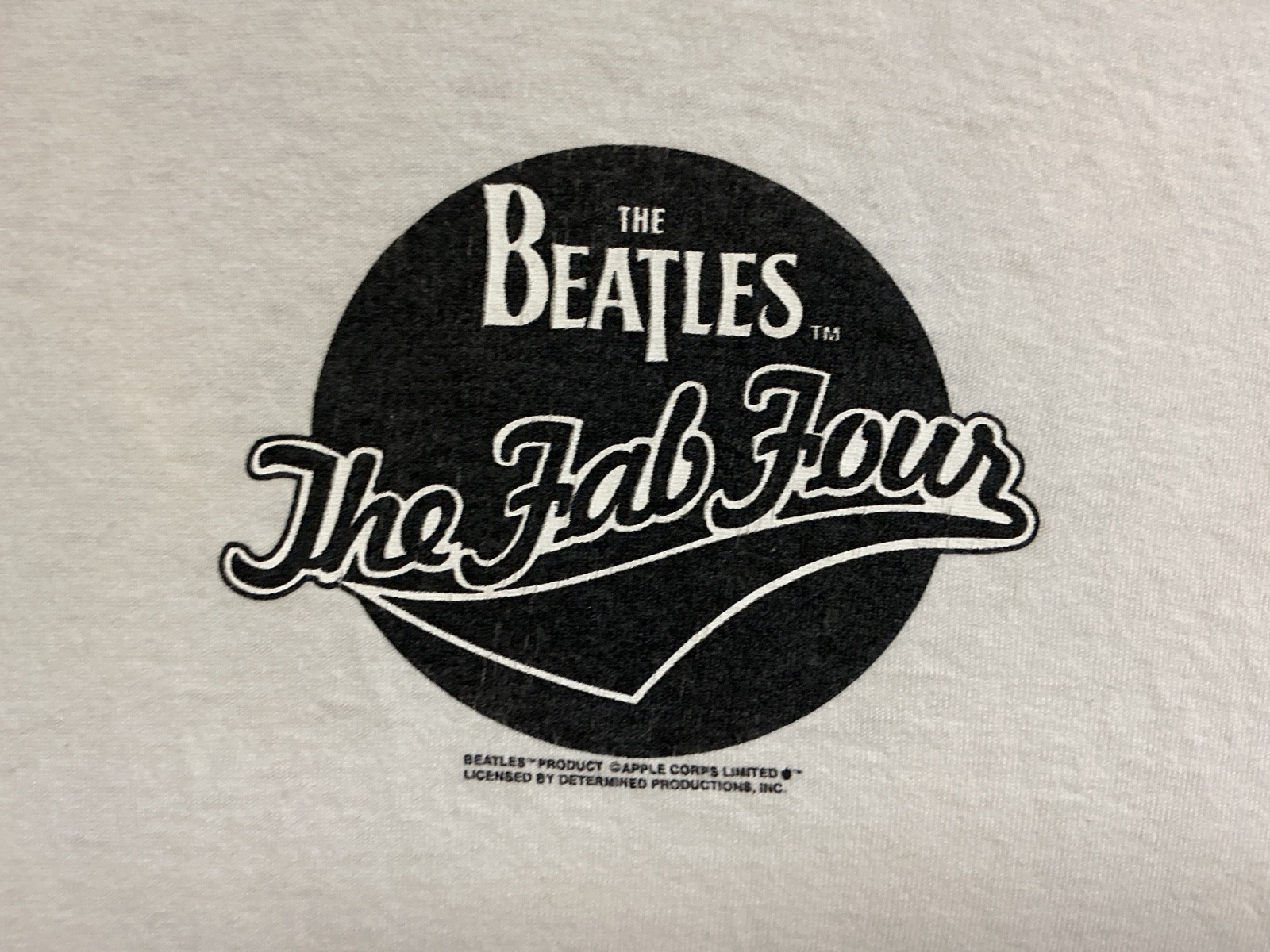 The Beatles Fab 4 Vintage Shirt 1990 XL Baseball Style Free Shipping returns