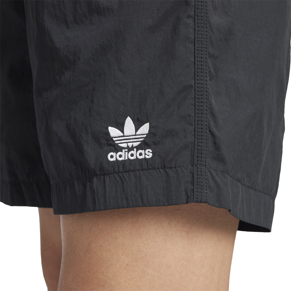 adidas Trefoil Essentials Woven Shorts Mens Black Casual Athletic Bottoms JW6016