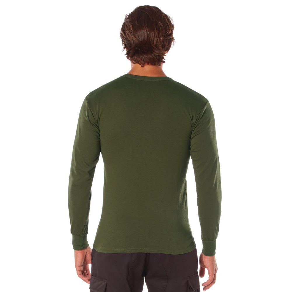 Rothco Long Sleeve T-Shirt Tactical Military Crew Tee Undershirt Army – New
