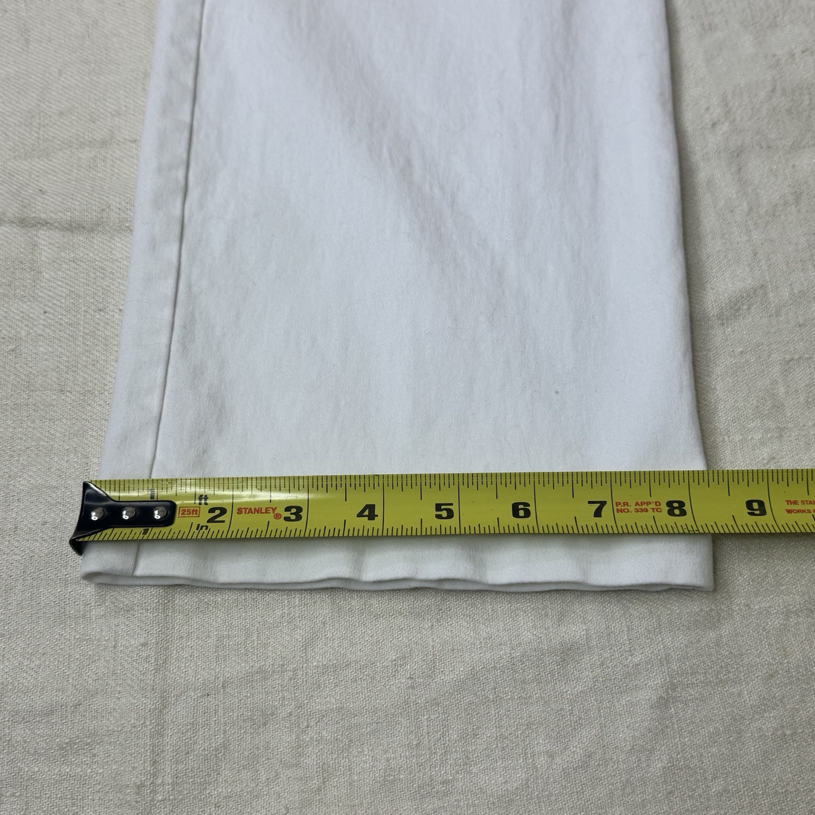 Gloria Vanderbilt Charlene Women’s White Stretch Pants 5 design Pockets Size 12