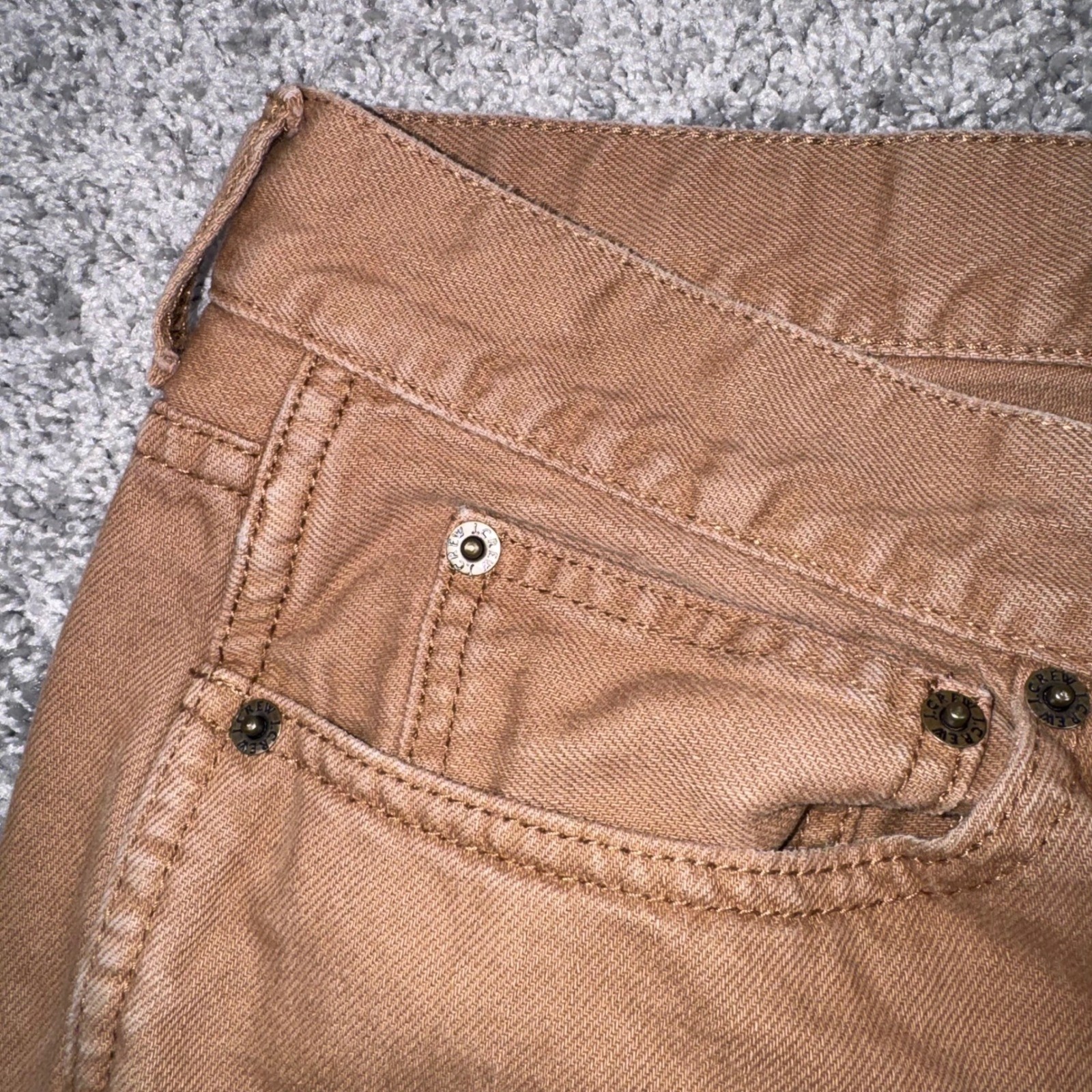 J.Crew The Sutton 5-Pocket Pants Mens Straight Leg Brown 34×30 EXCELLENT